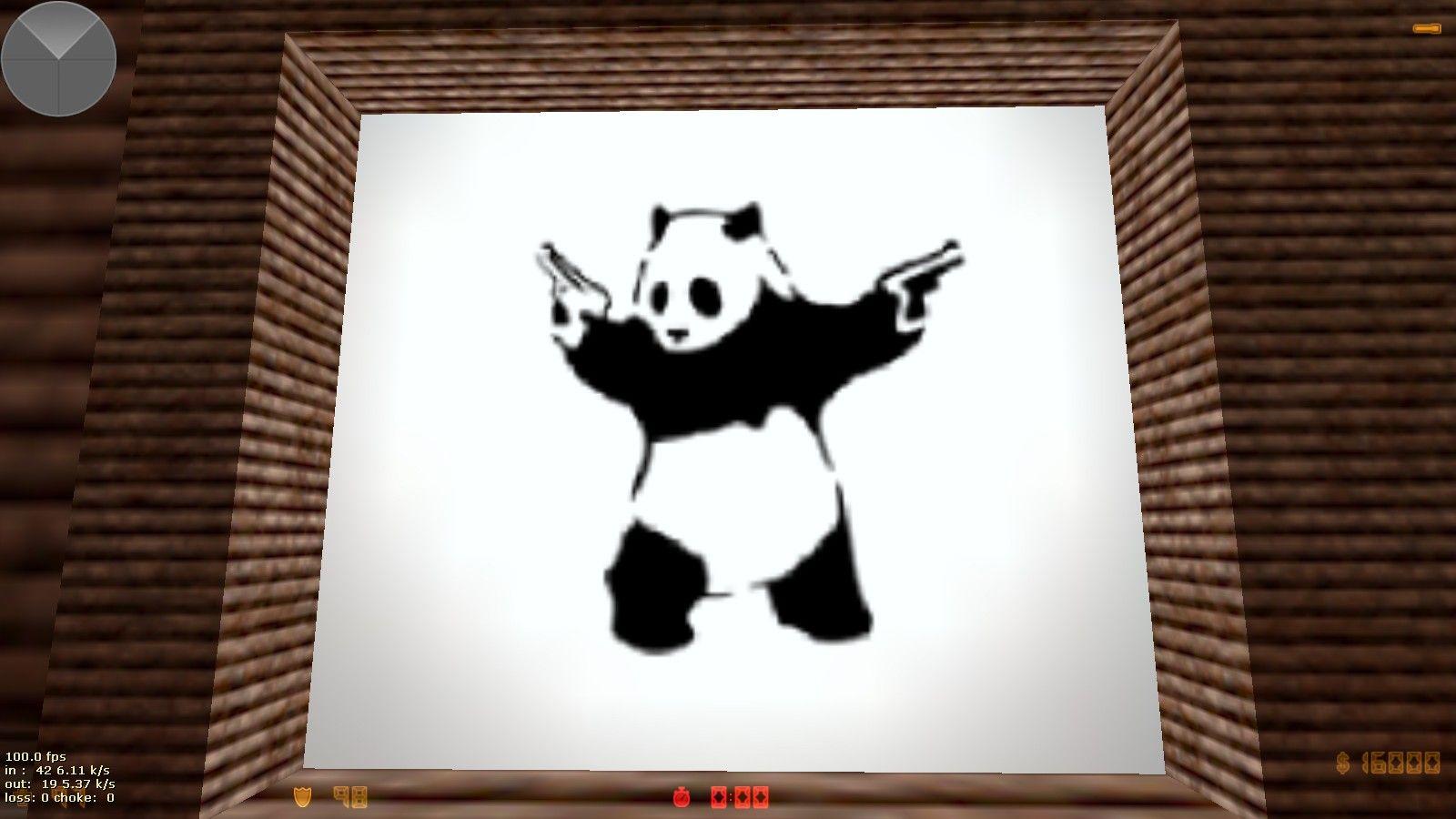 Panda With Guns. Counter Strike 1.6 Sprays