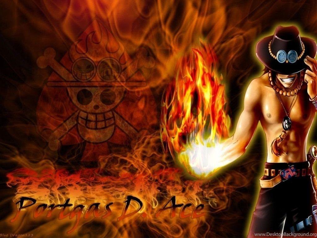 One Piece Ace Wallpaper Desktop Background
