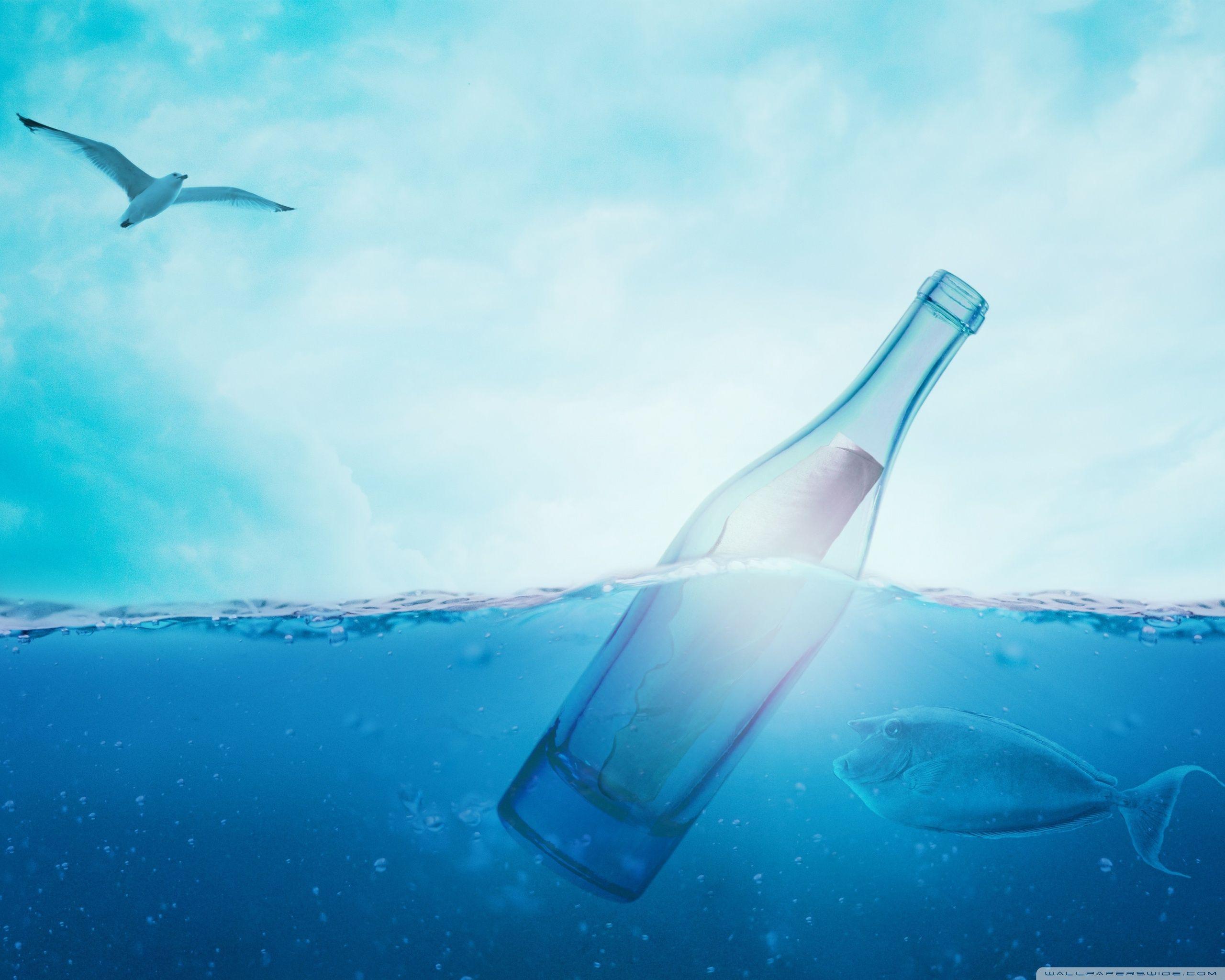 Love You Message In A Bottle ❤ 4K HD Desktop Wallpaper for 4K Ultra