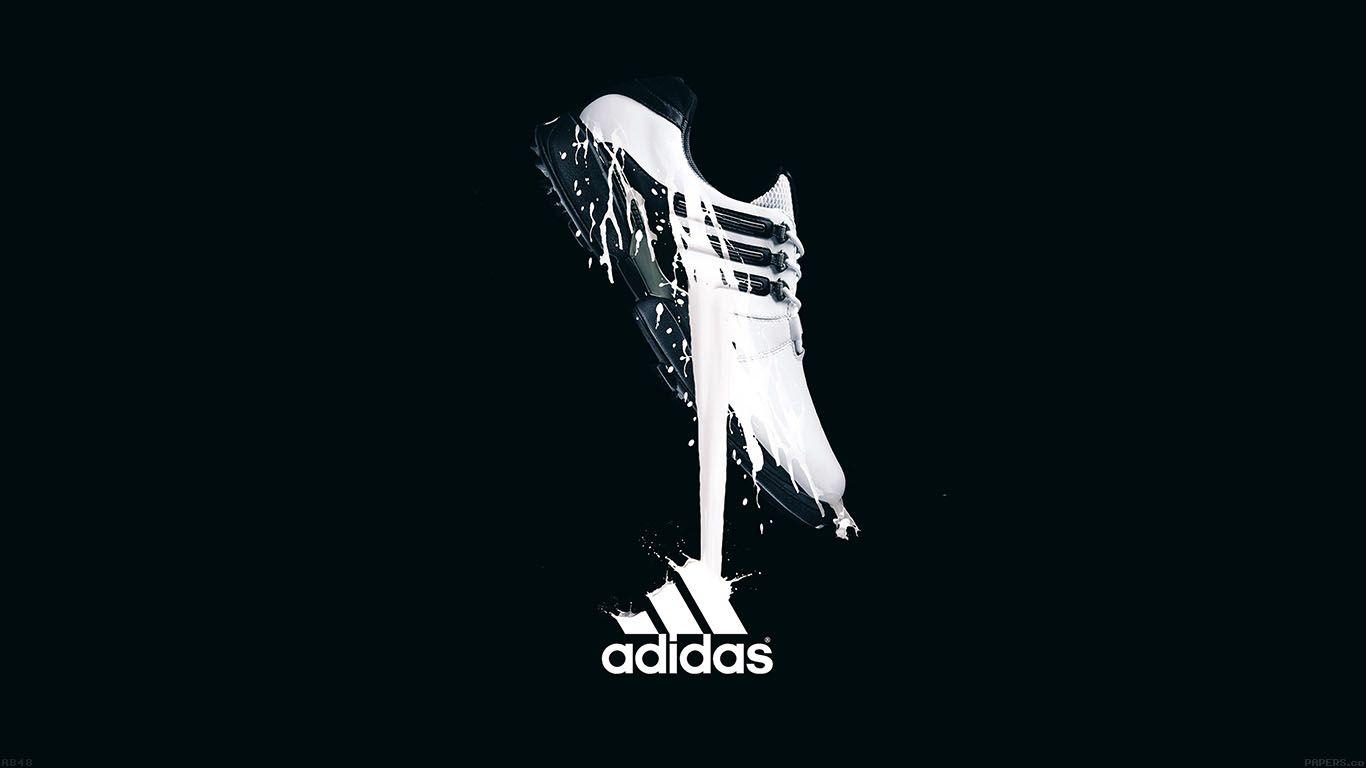 White Adidas Logo #Wallpaper