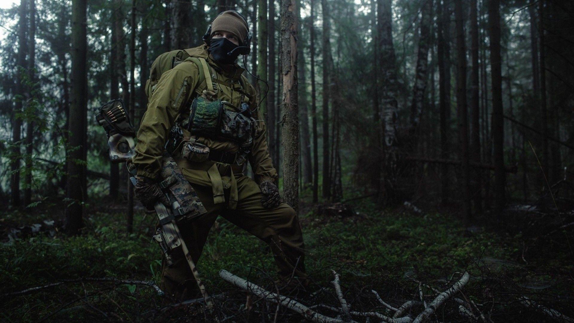 Russian Army, forest, special forces, Spetsnaz, Russian, military