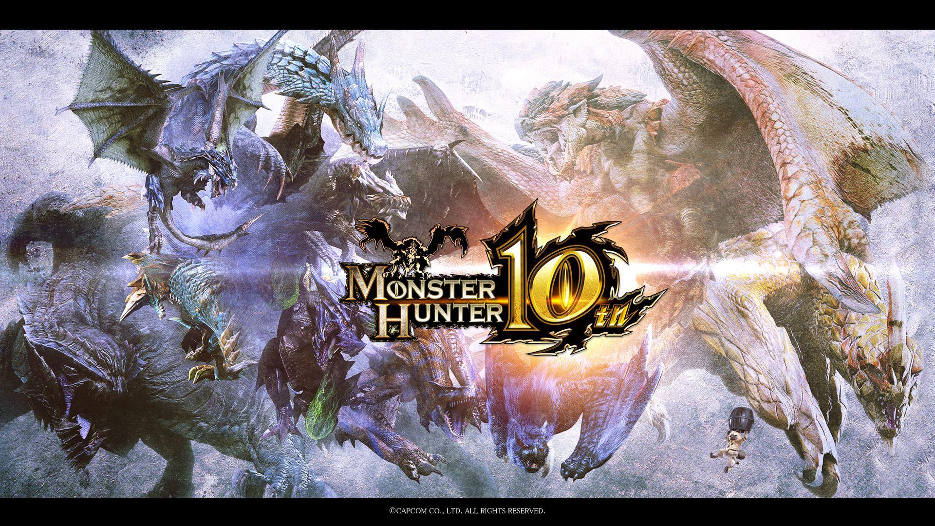 MH 10th Anniversary Official Wallpaper. Monster
