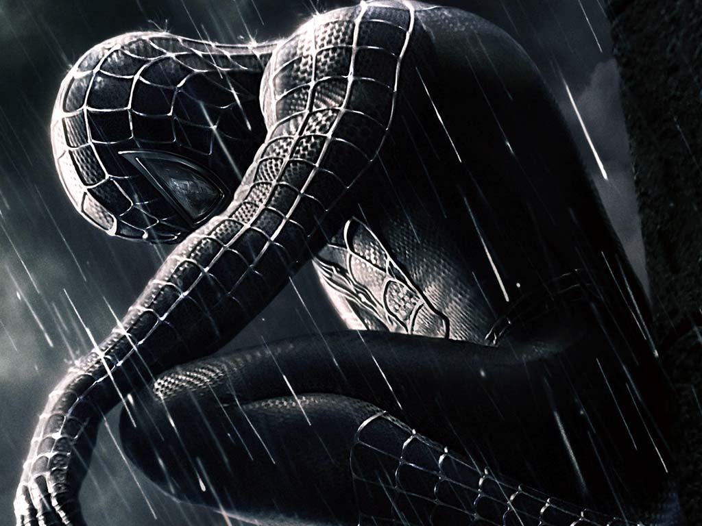 Black Spiderman Wallpaper Full HD pS