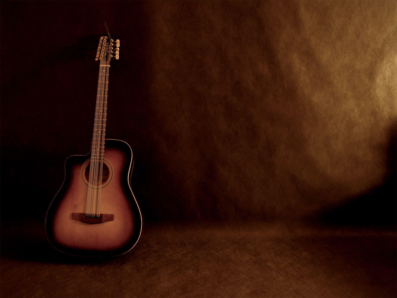 Wallpaper.wiki Acoustic Guitar Background 1600x1200 Free PIC