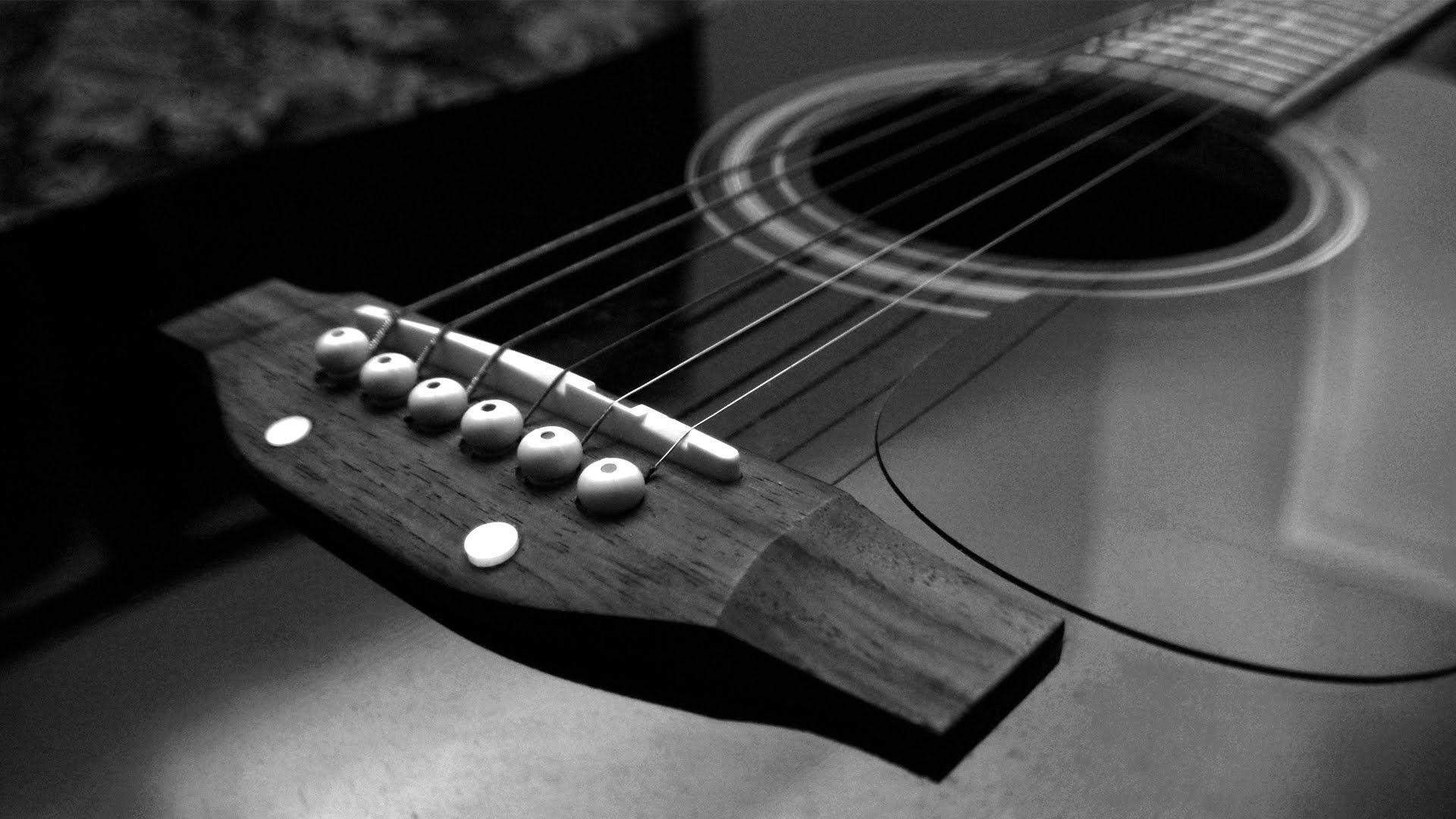 Guitar Black Background