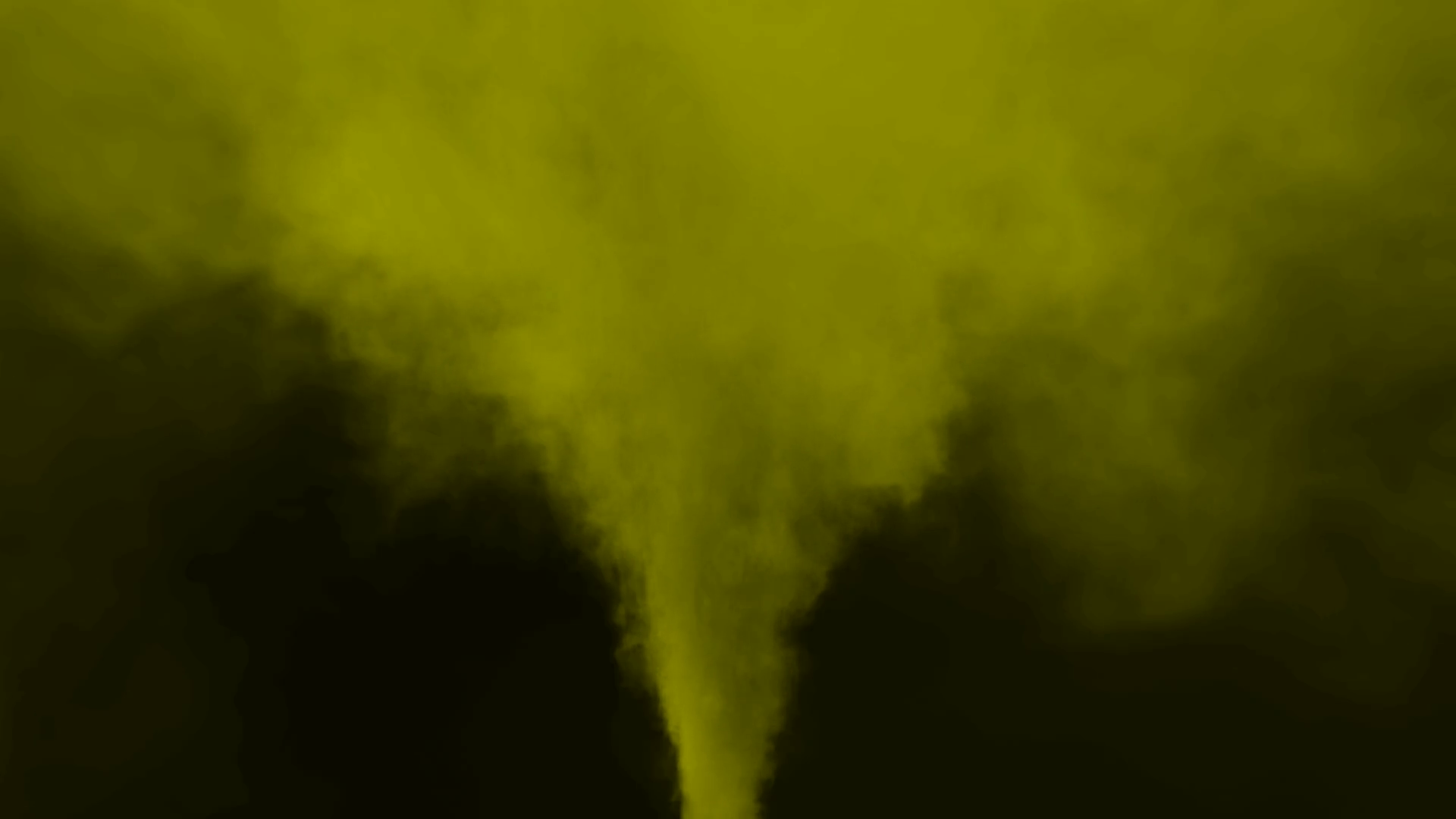 Animated stream of yellow smoke or toxic gas drifting to the right