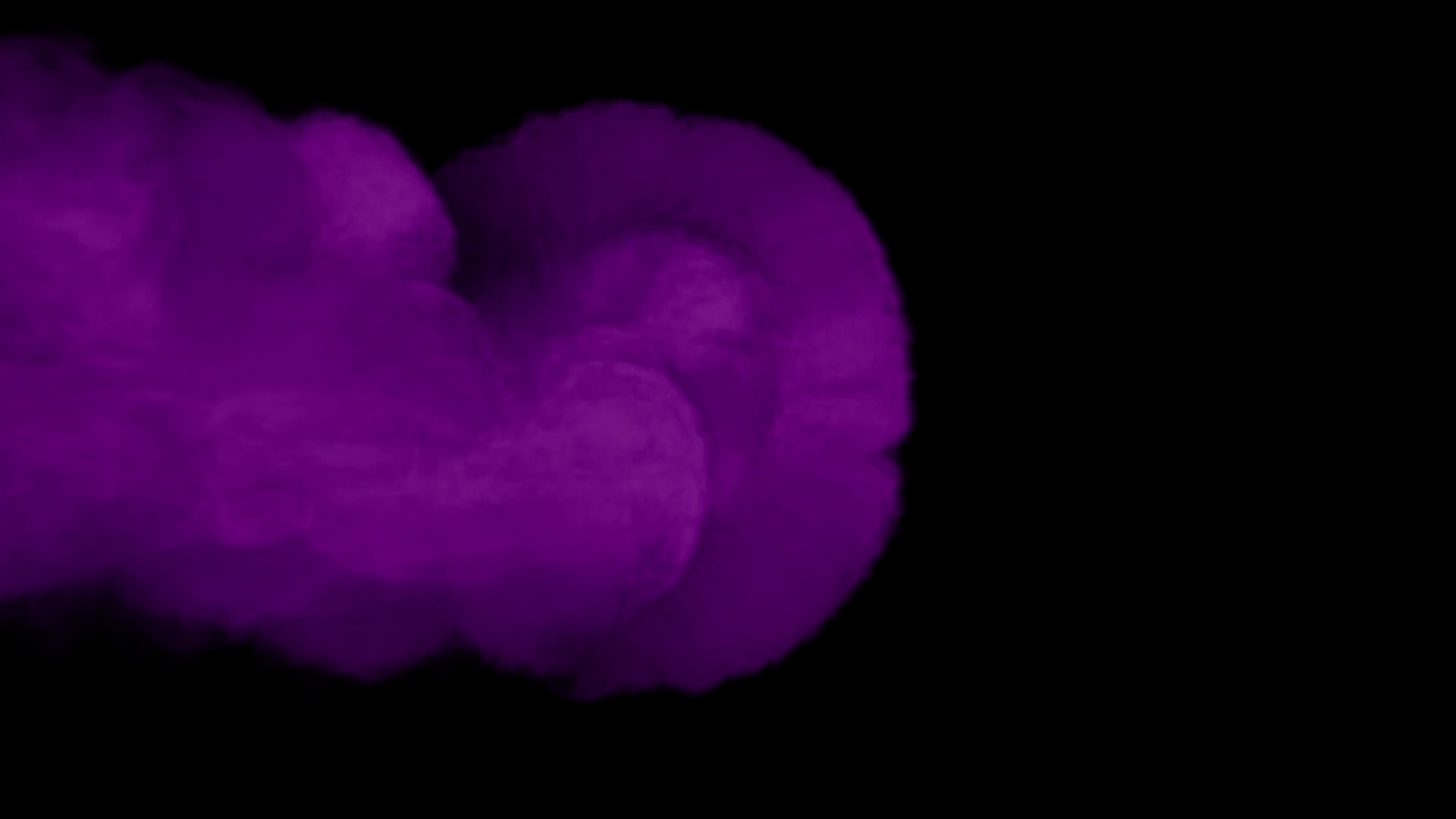 Animated purple toxic smoke filling up whole screen against