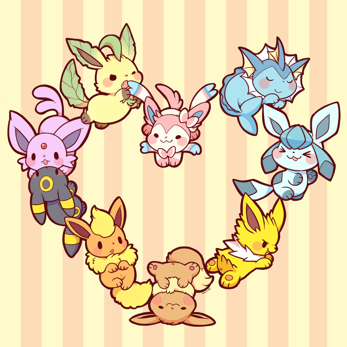 Eevee evolution  Pokemon eeveelutions, Cute pokemon wallpaper