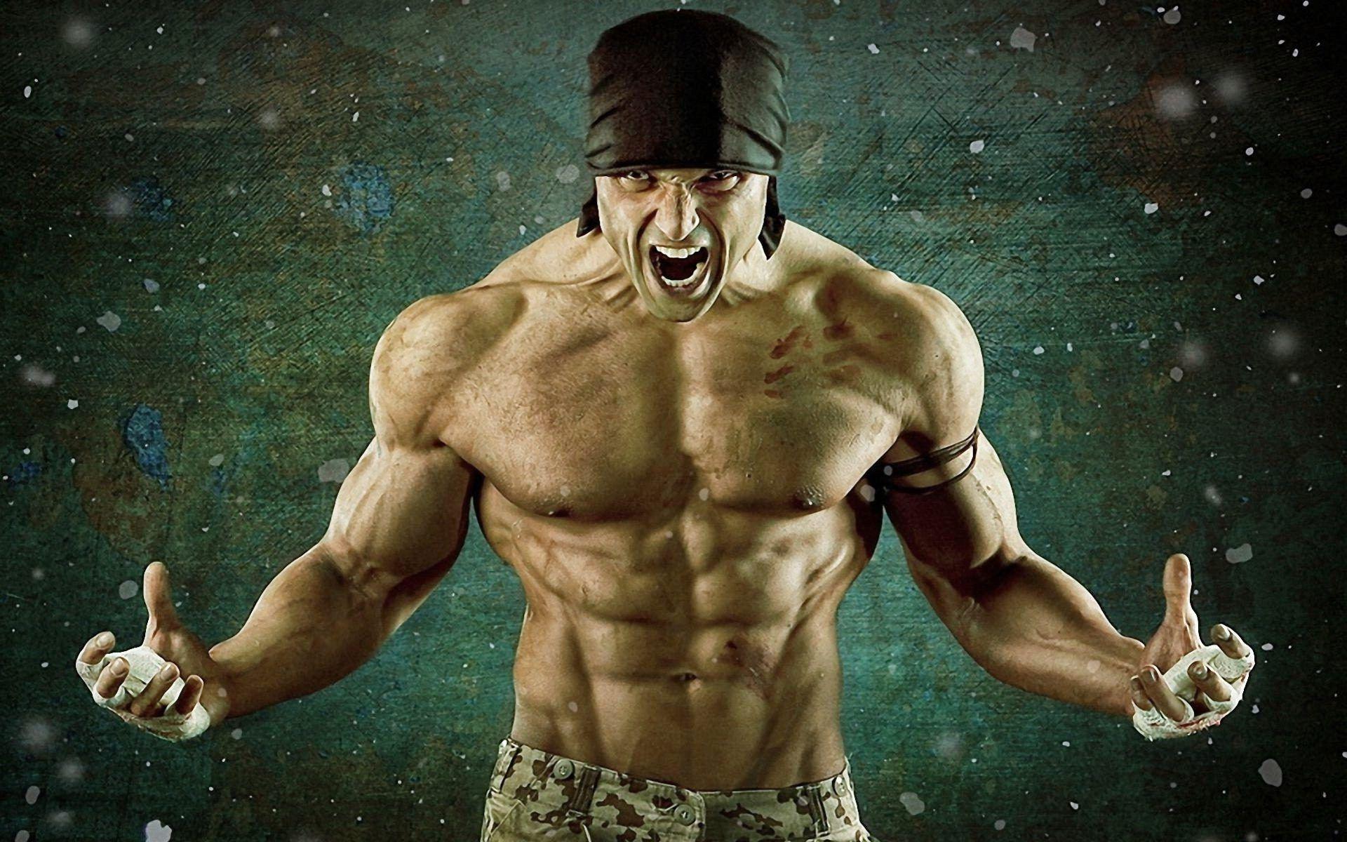 Animated Bodybuilder Wallpaper