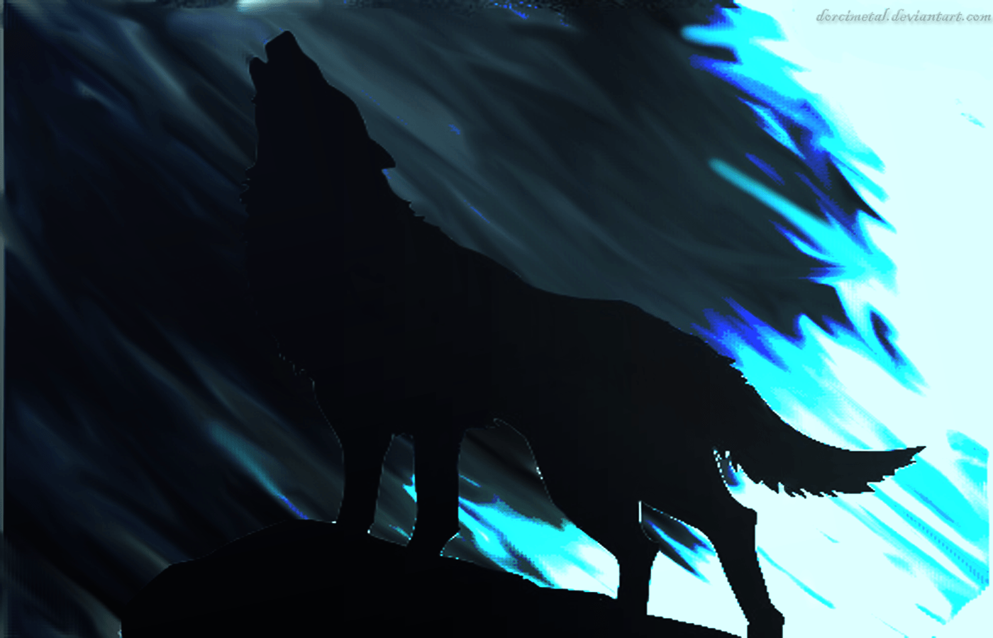 Free Howling Wolf Wallpaper Desktop Background