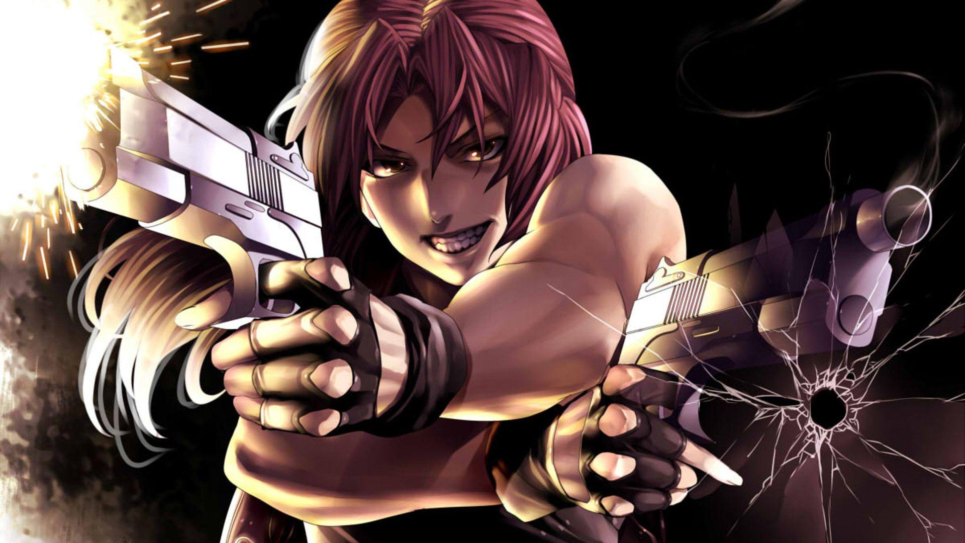 Undefined Revy Black Lagoon Adorable Wallpaper Wp64010449