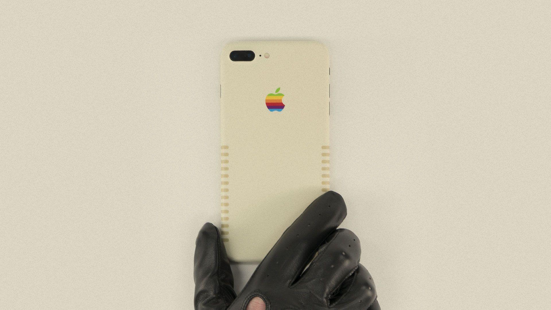 SlickBlog IT LIKE THE '70S WITH RETRO APPLE IPHONE WRAP
