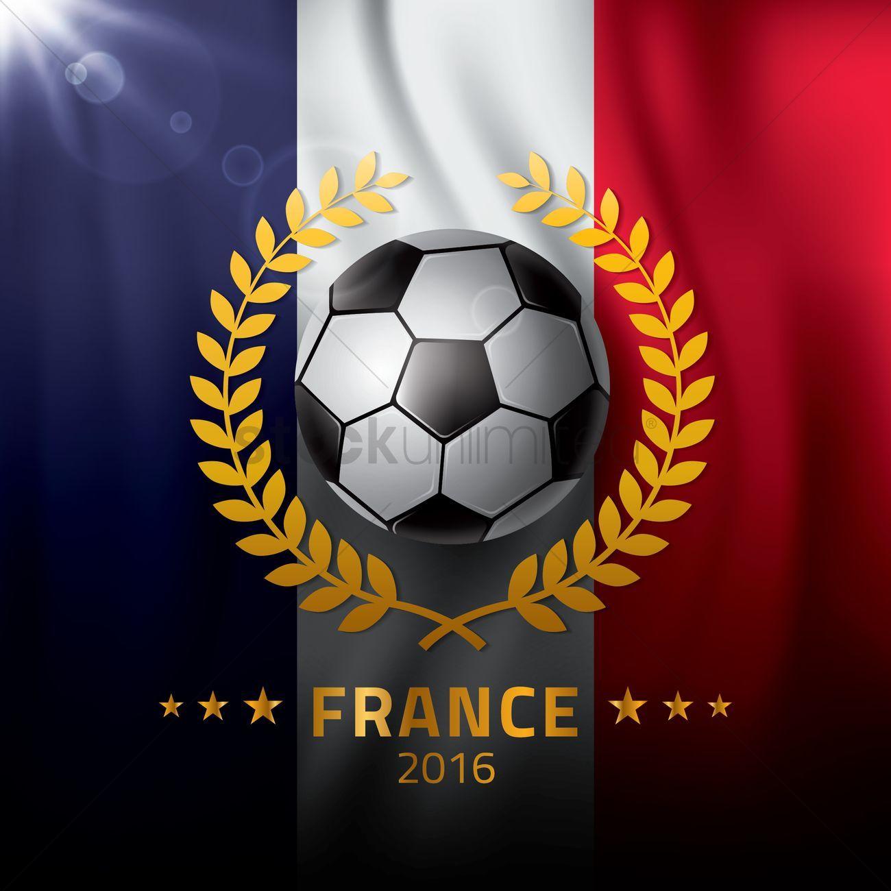 France soccer wallpaper Vector Image