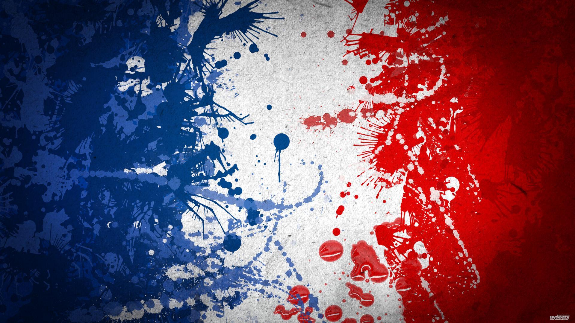 French Flag Wallpaper