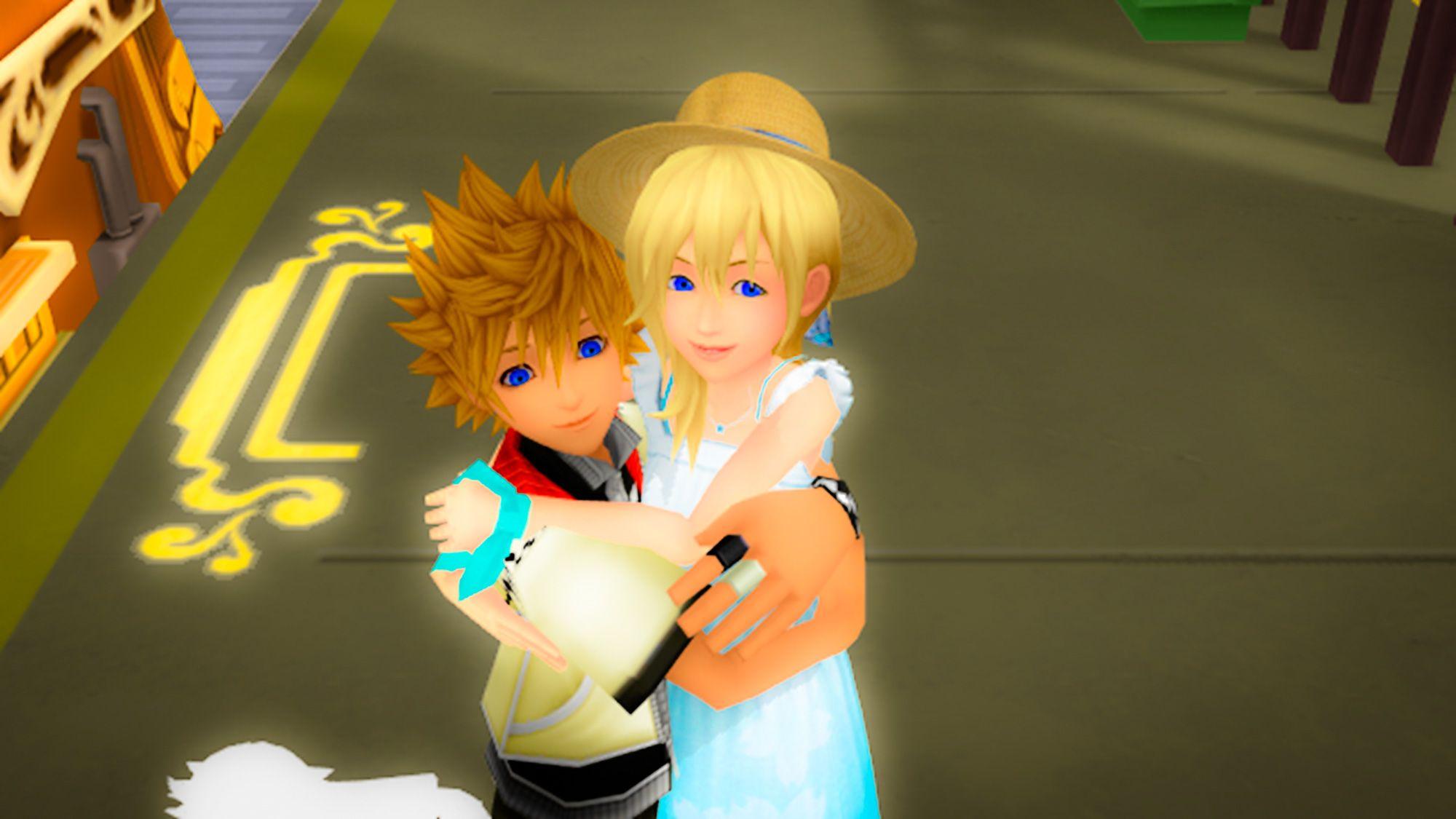 Roxas and Namine image Roxas and Namine Sunset Station Love edited