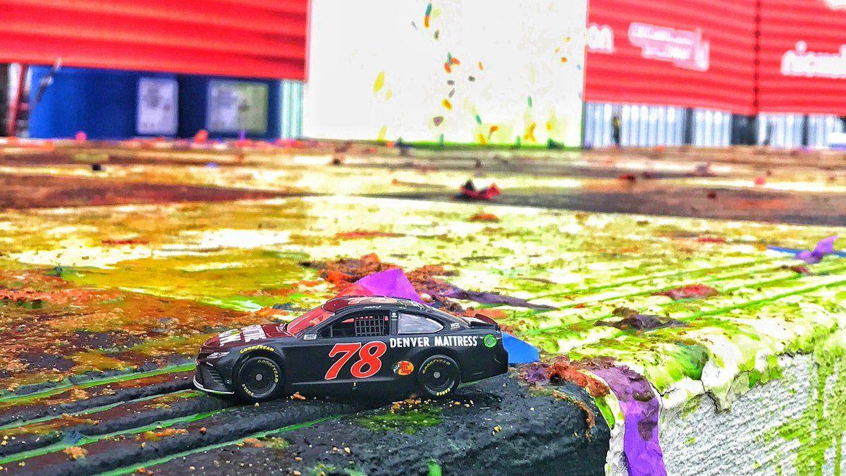 Chicagoland Speedway's celebrate with slime