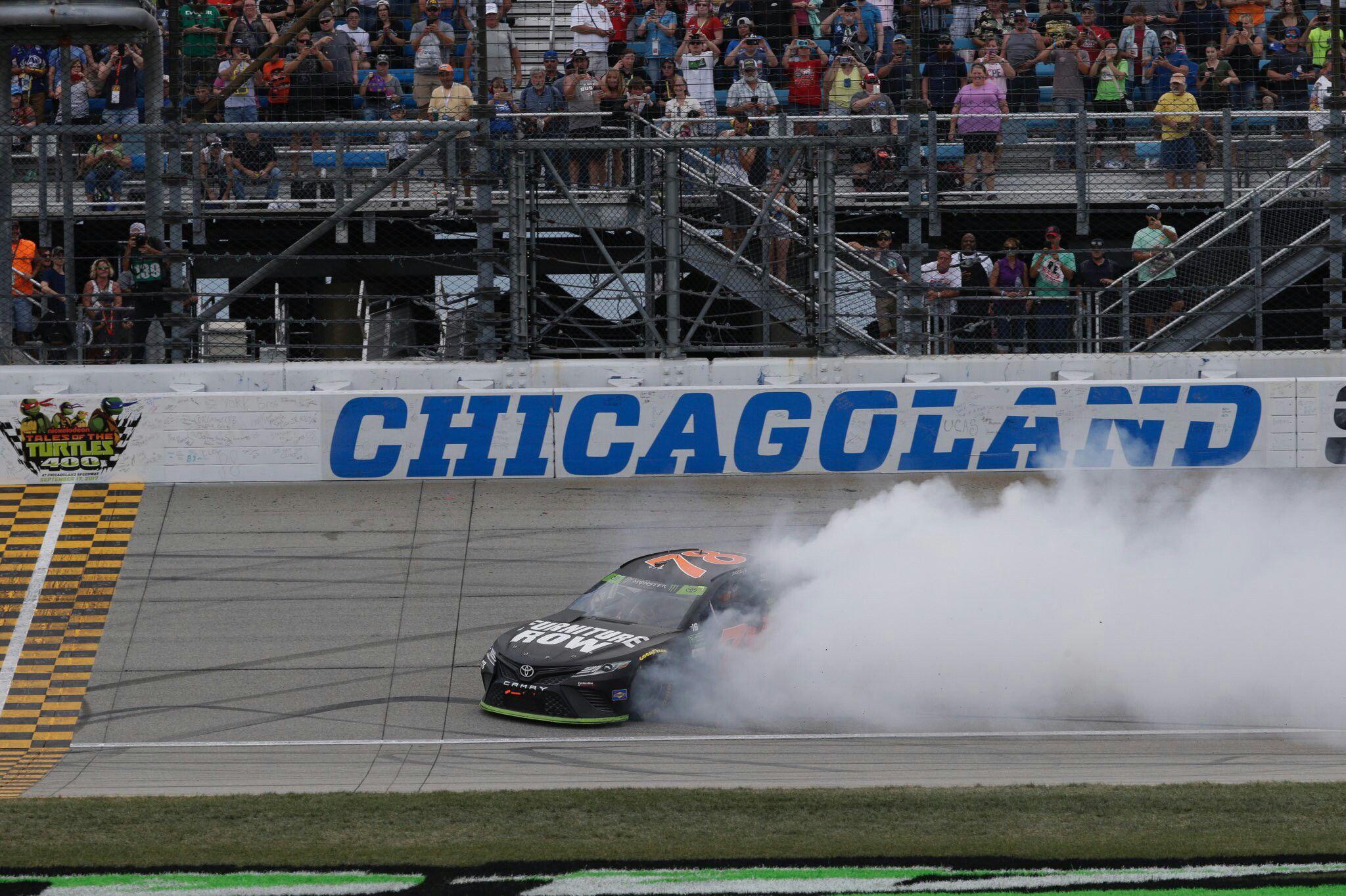 Martin Truex Jr wins Chicagoland Speedway 2017. Truex Nation