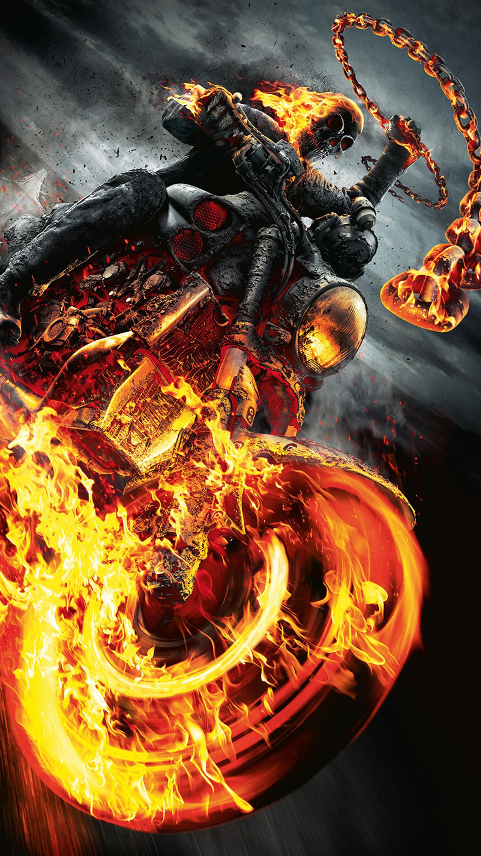Ghost Rider: Spirit of Vengeance (2011) Phone Wallpaper