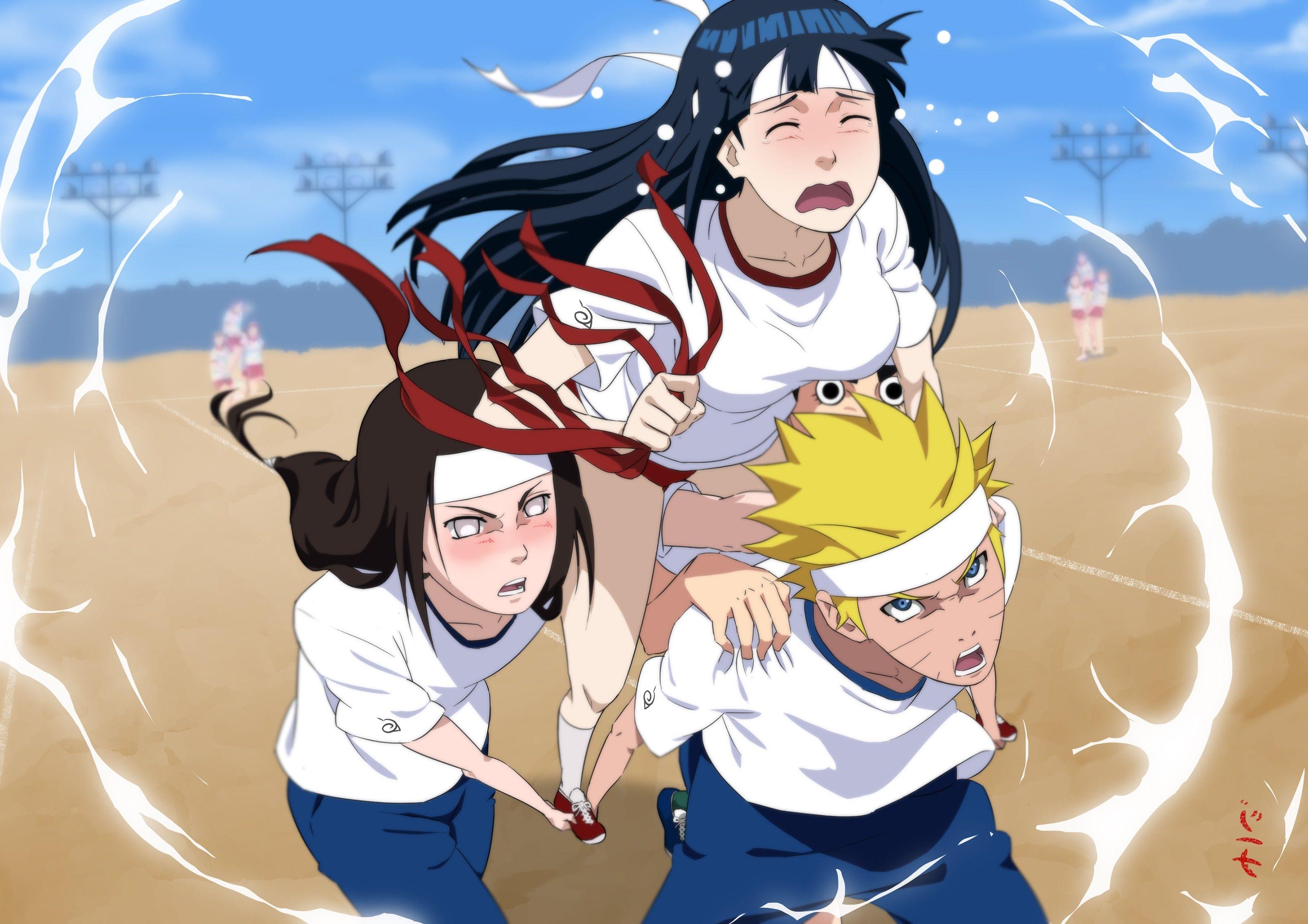 Naruto Shippuuden, Uzumaki Naruto, Hyuuga Neji, Hyuuga Hinata, Anime