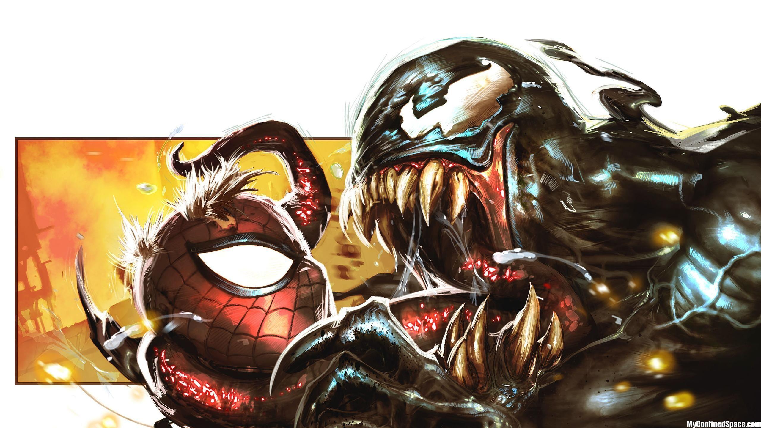Spider Man Vs Venom Wallpaper Art By: Unknown You Can Never Go Wrong
