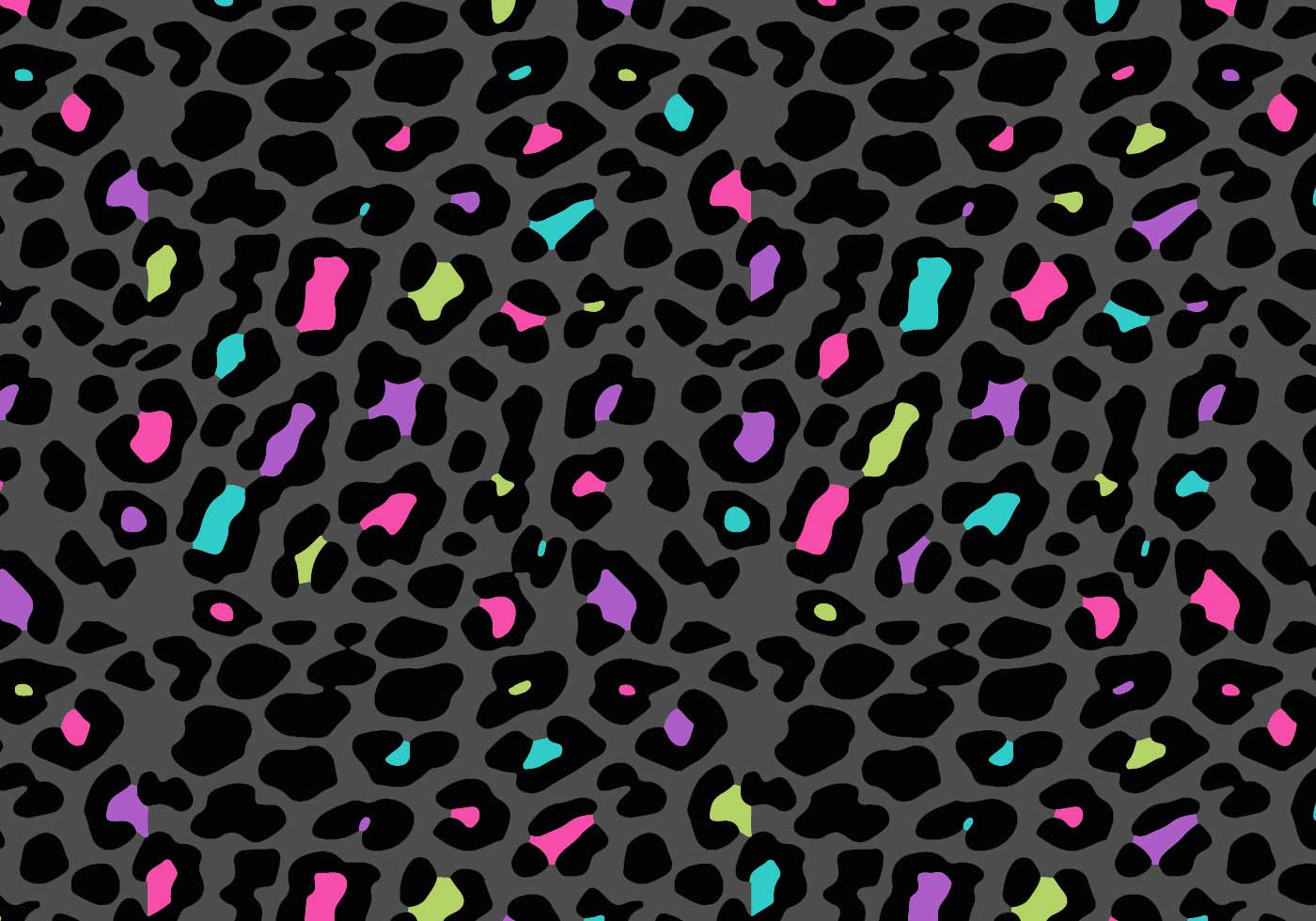 Free vector Rave Styled Leopard Animal Print Vector Background