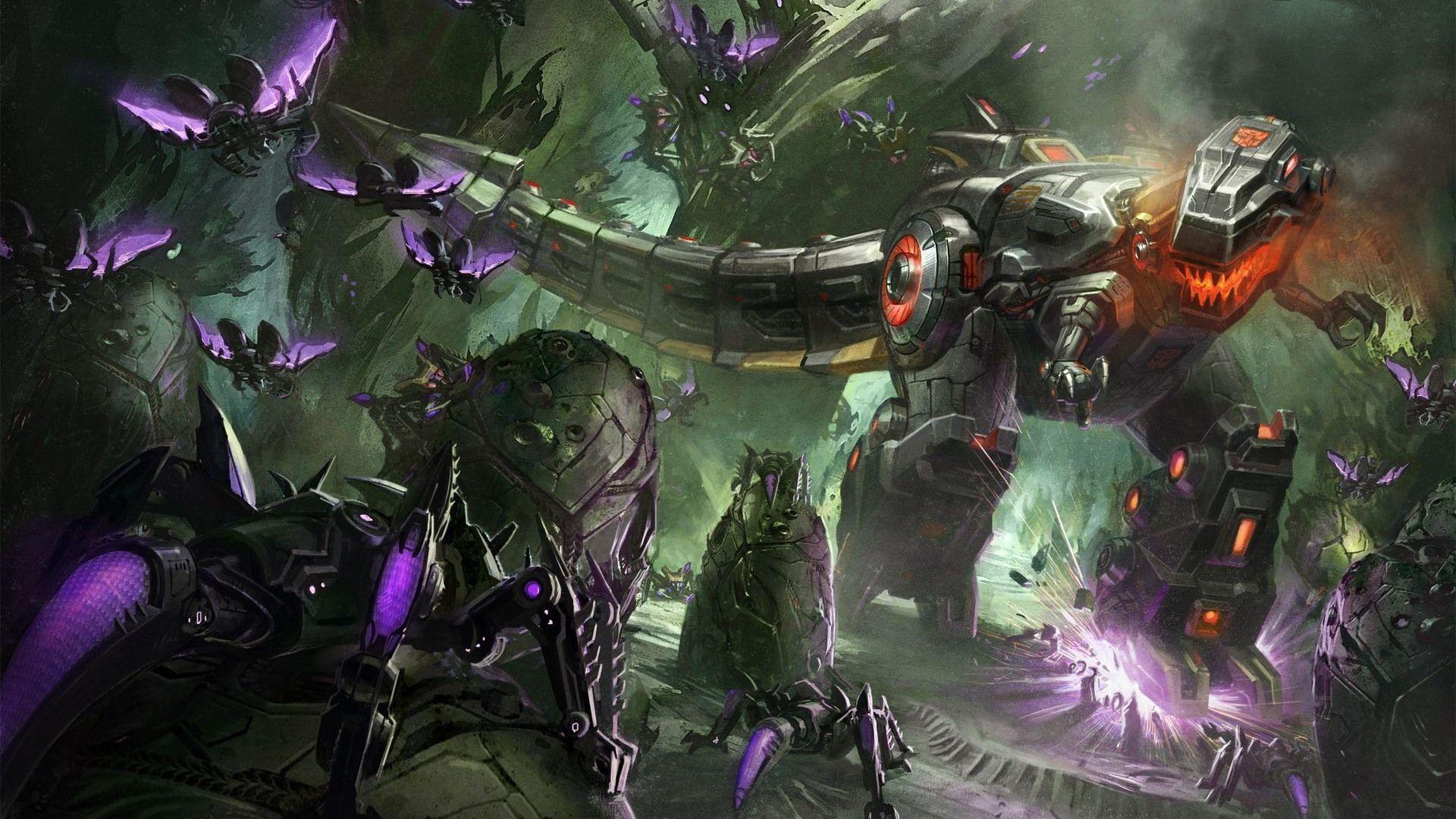 Dinobots Grimlock Transformers Fall Of Cybertron Wallpaper Action