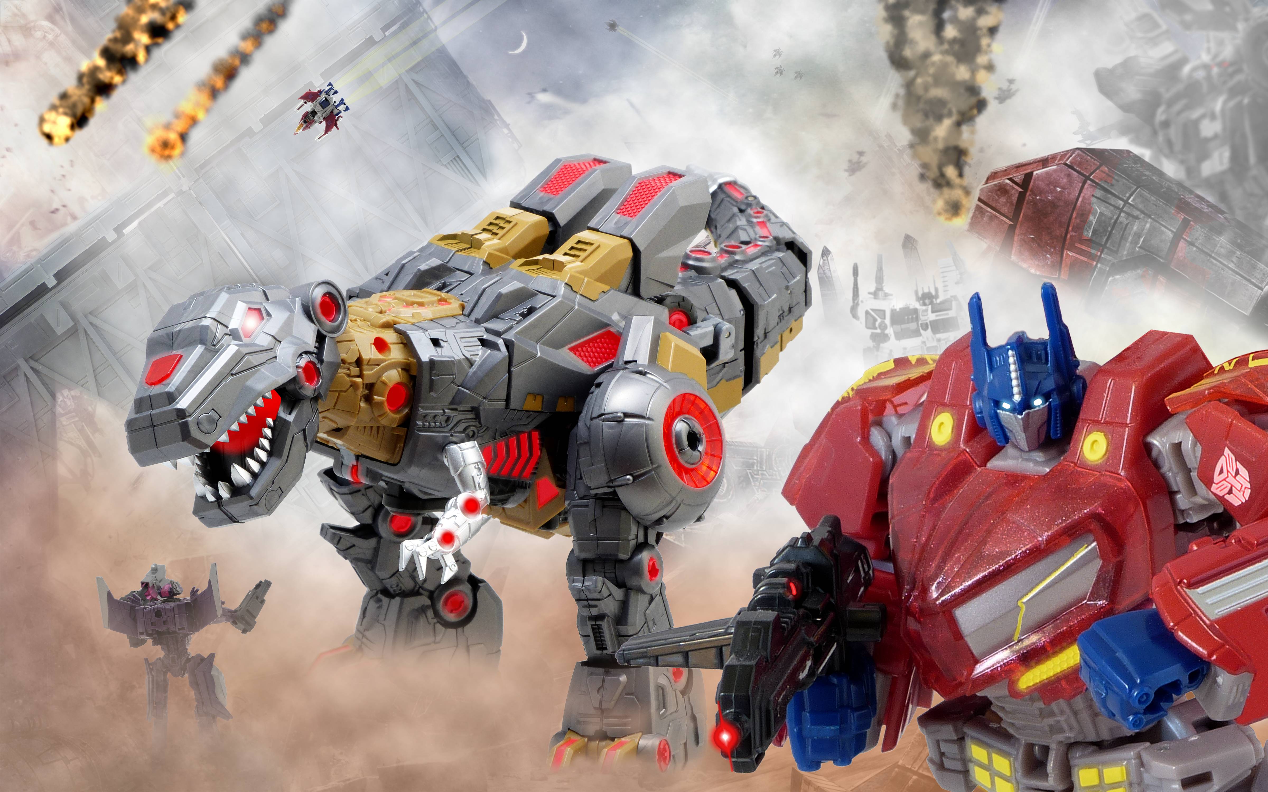 Transformers Fall of Cybertron Grimlock and Optimus Prime