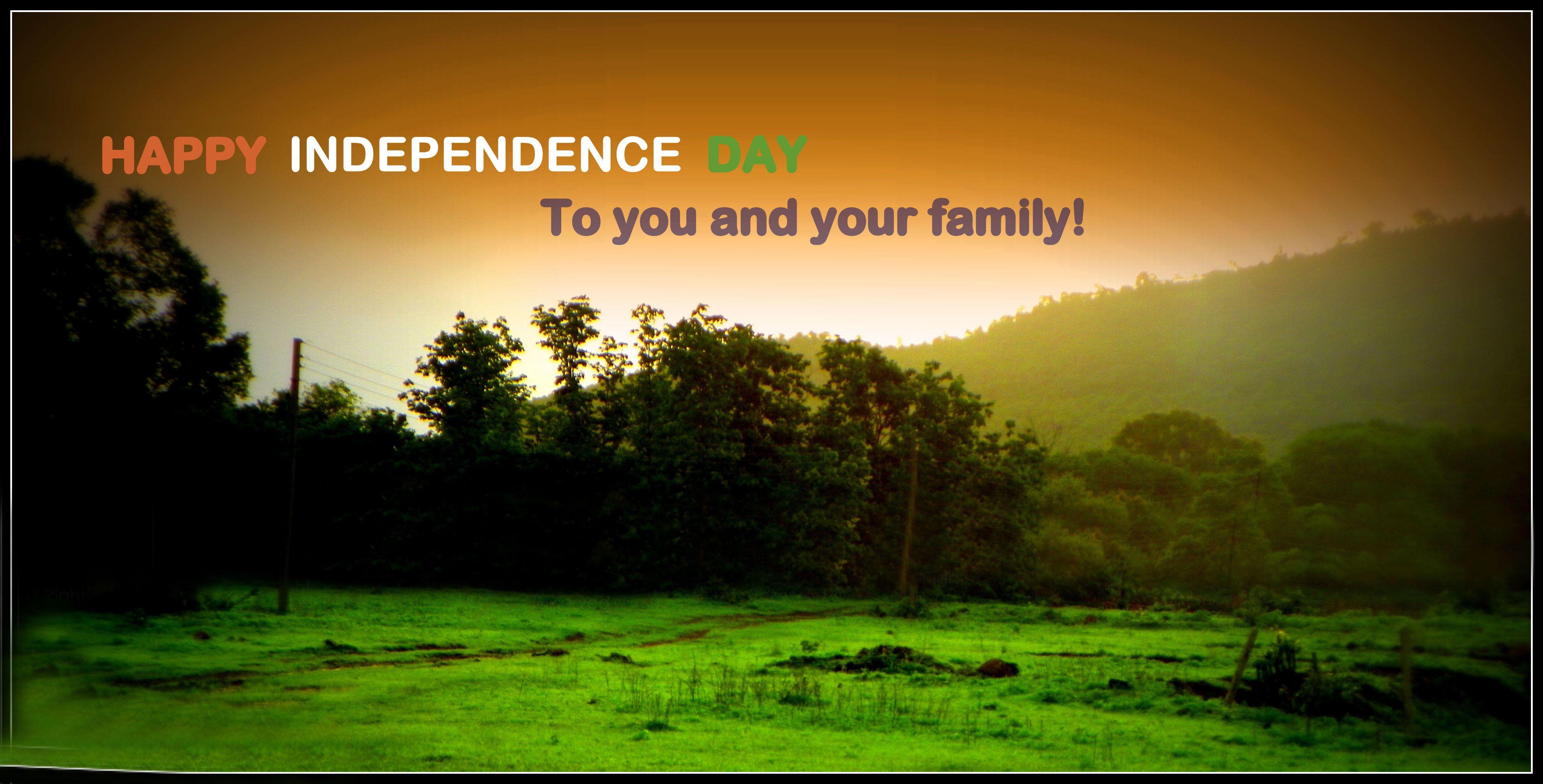 Independence Day HD Photo Image Of Nature With Quotes For Facebook