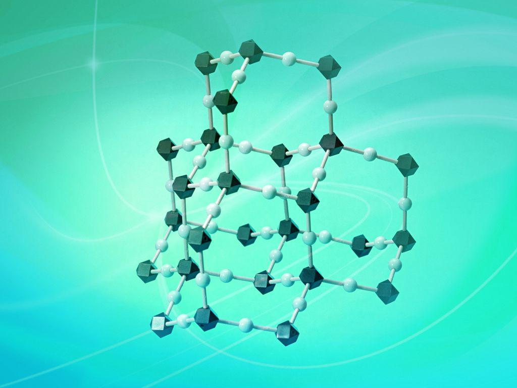 Free Chemical Molecular Structure Background For PowerPoint