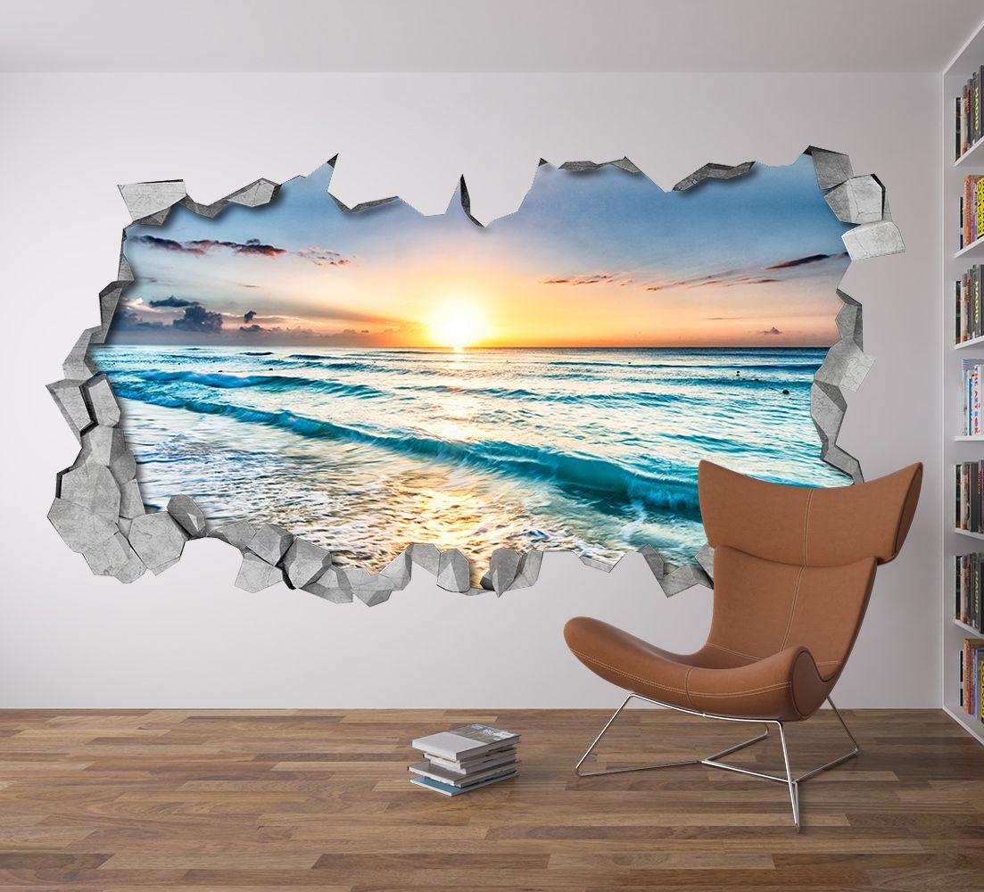 Sunset Broken Wall Decal Wallpaper wall decals