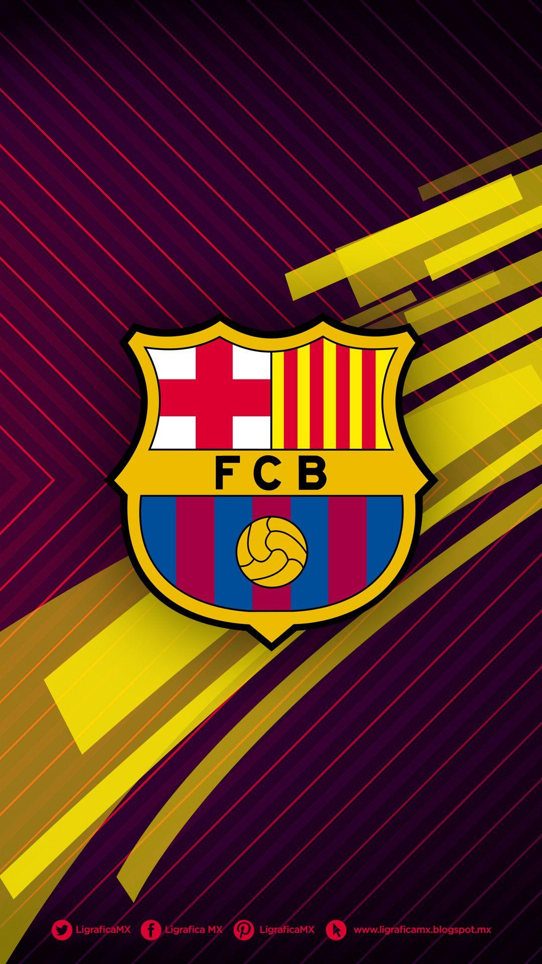 Barcelona Logo iPhone 5 HD Wallpaper