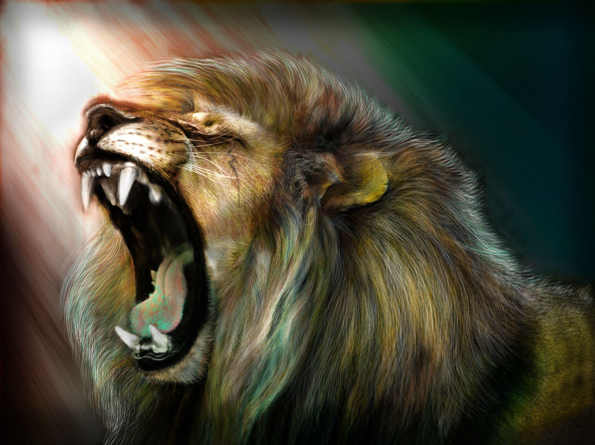 Lion Roaring Drawing.com. Free for personal use Lion