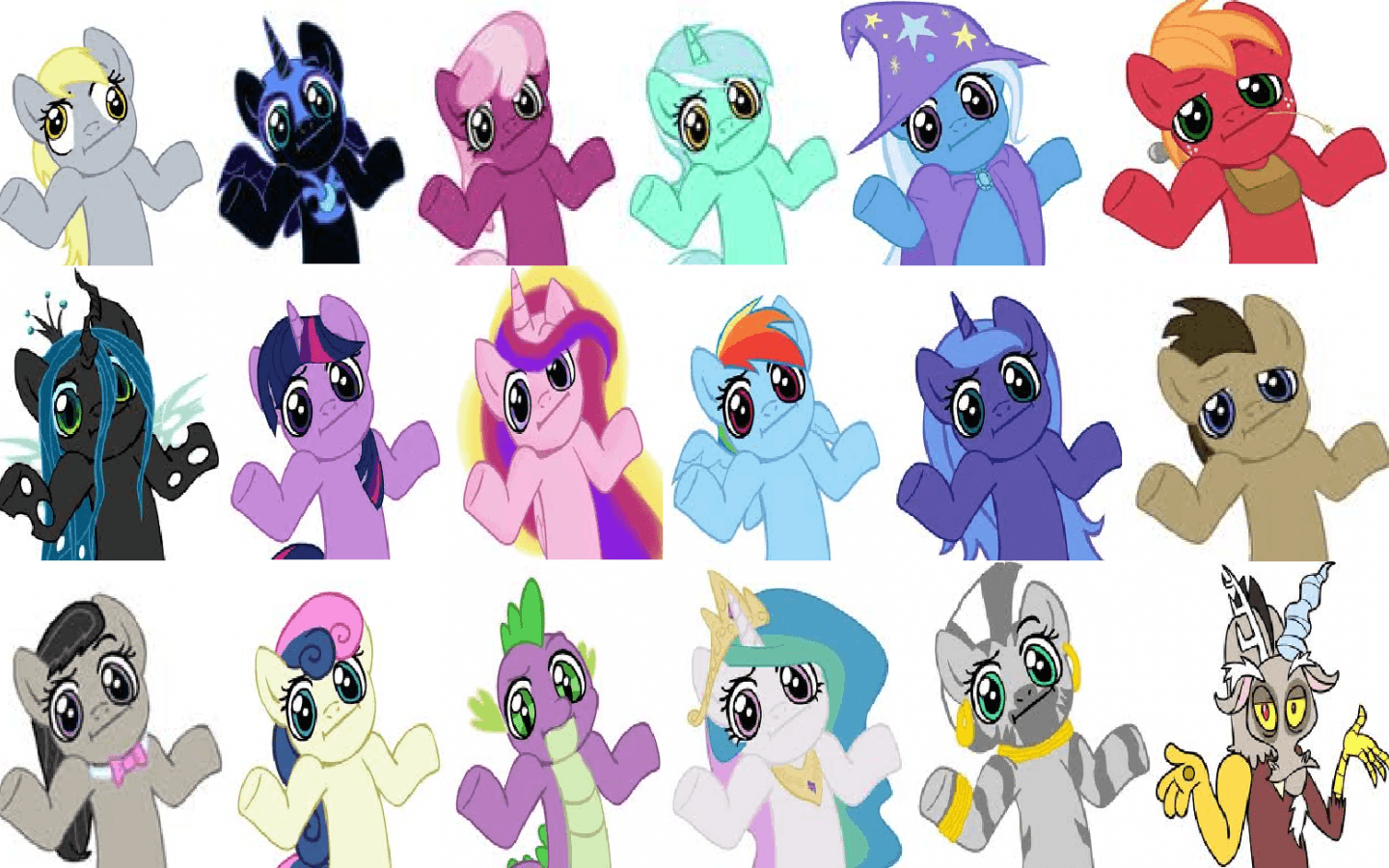 Shrug Ponies My Little Pony Wallpaper Free For Phone. Cartoons