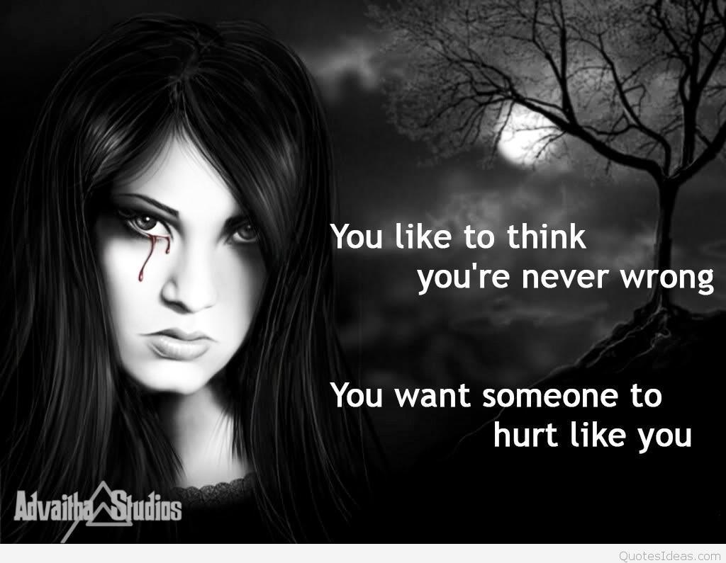 Hurt sad love quotes with wallpaper image HD 2016
