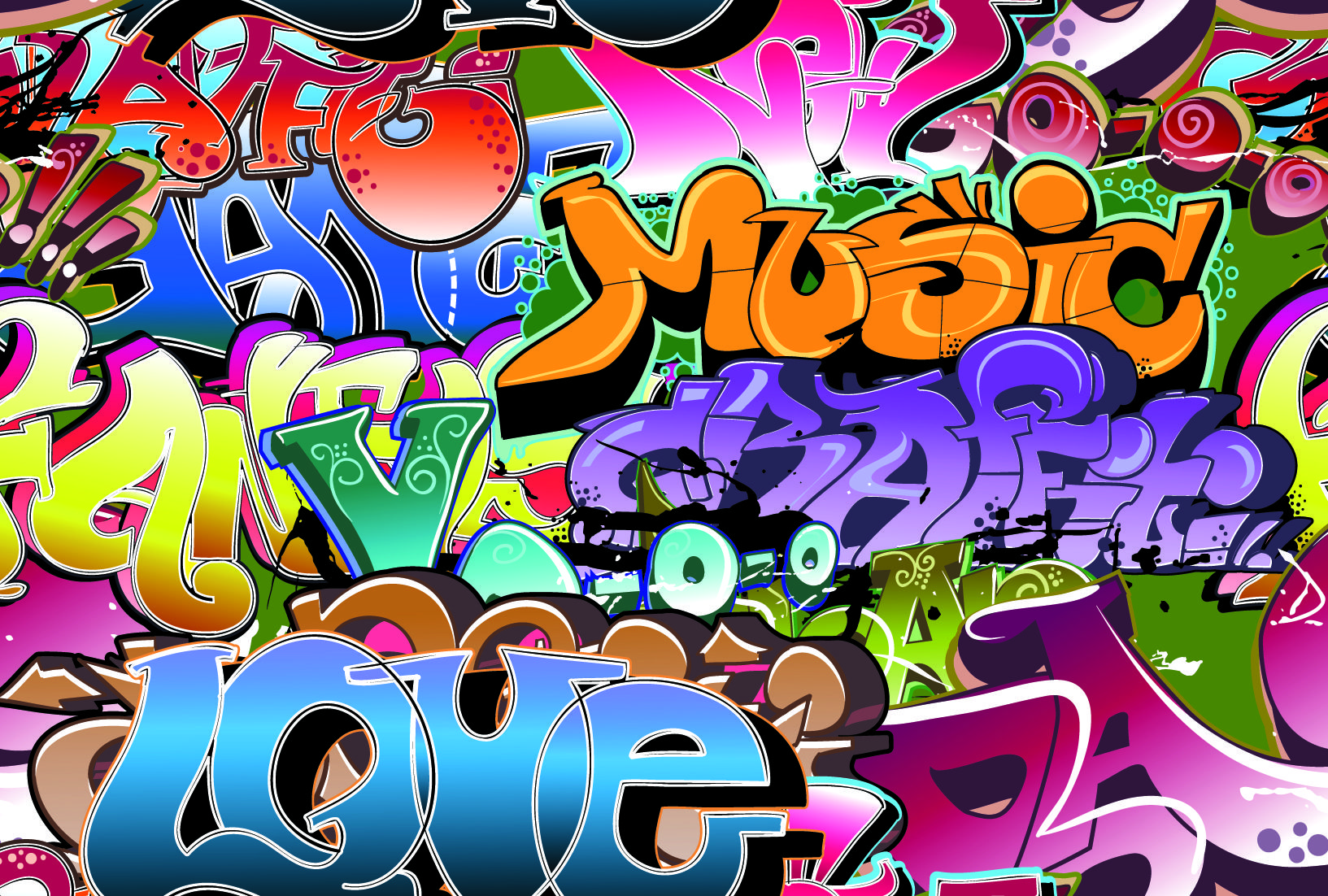 Fresh Graffiti Wallpaper Designs 4656