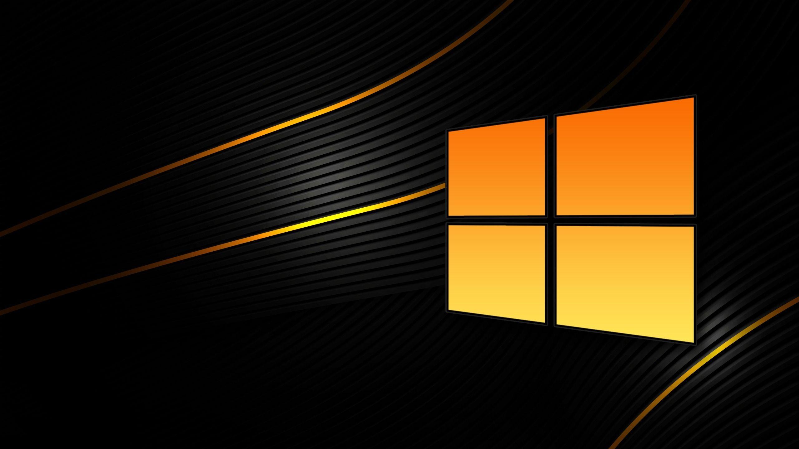Orange and black Windows 8 free desktop background and wallpaper