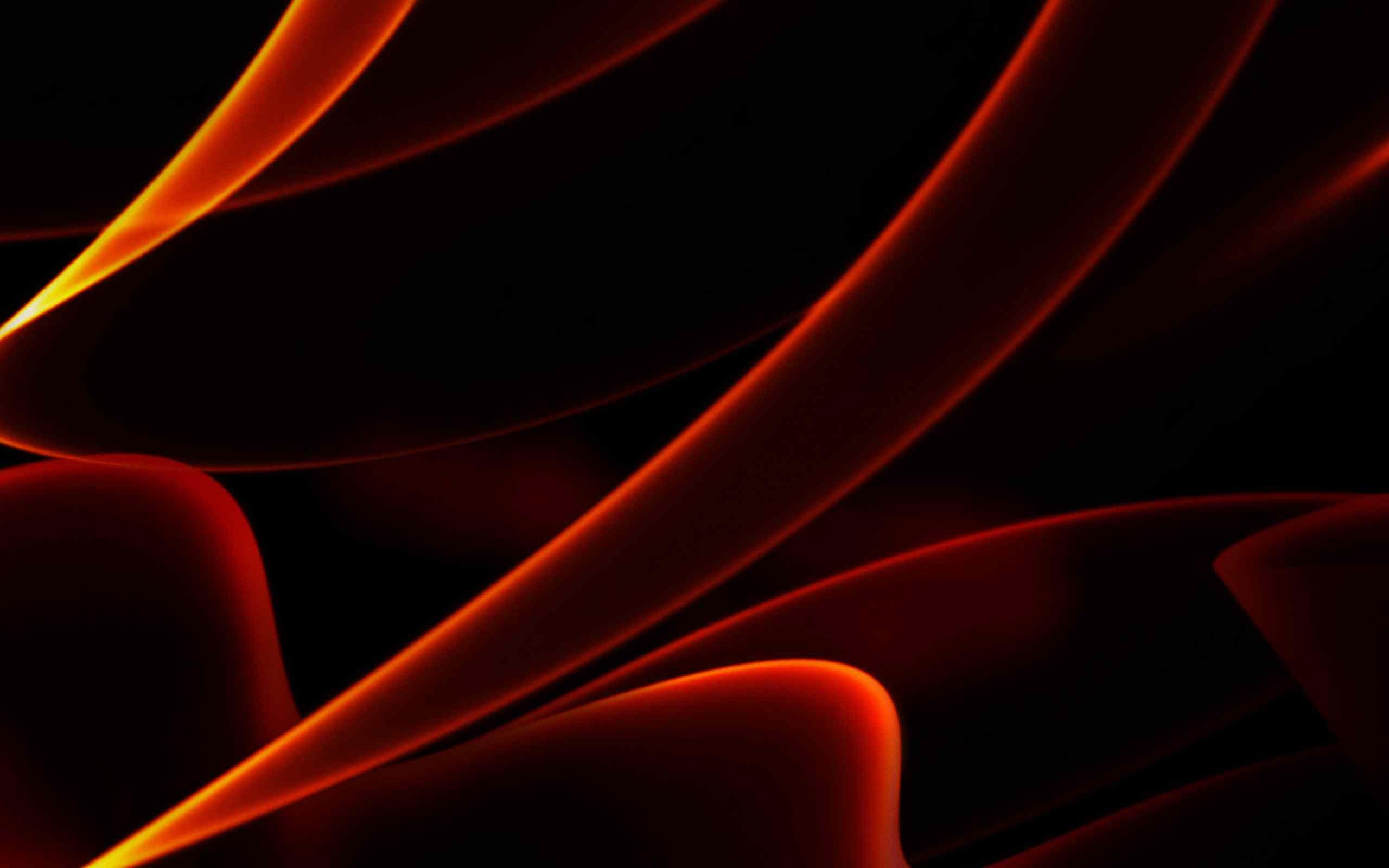 Desktop Black Orange Wallpaper Abstract