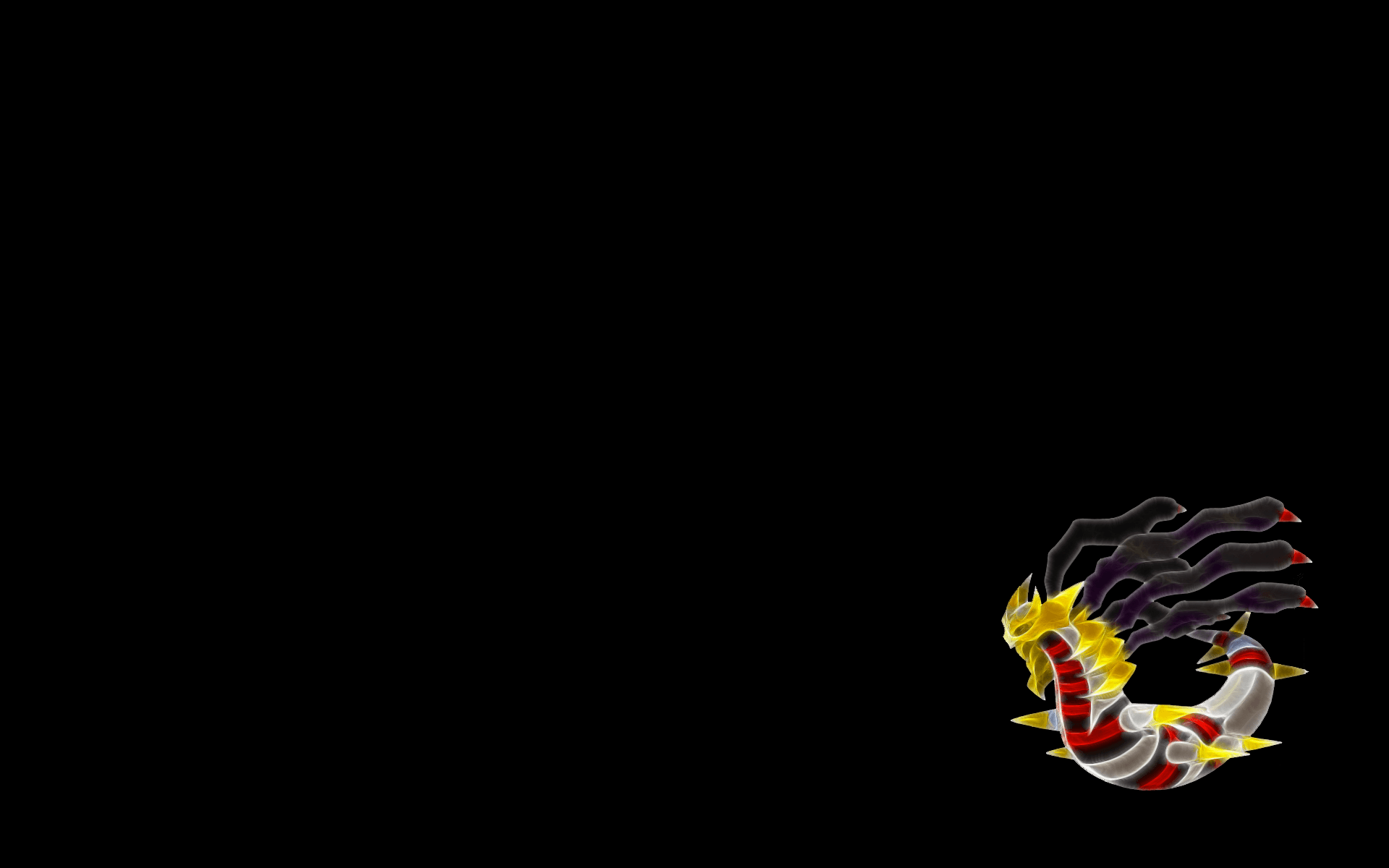 Pokemon, Fractalius, simple background, black background