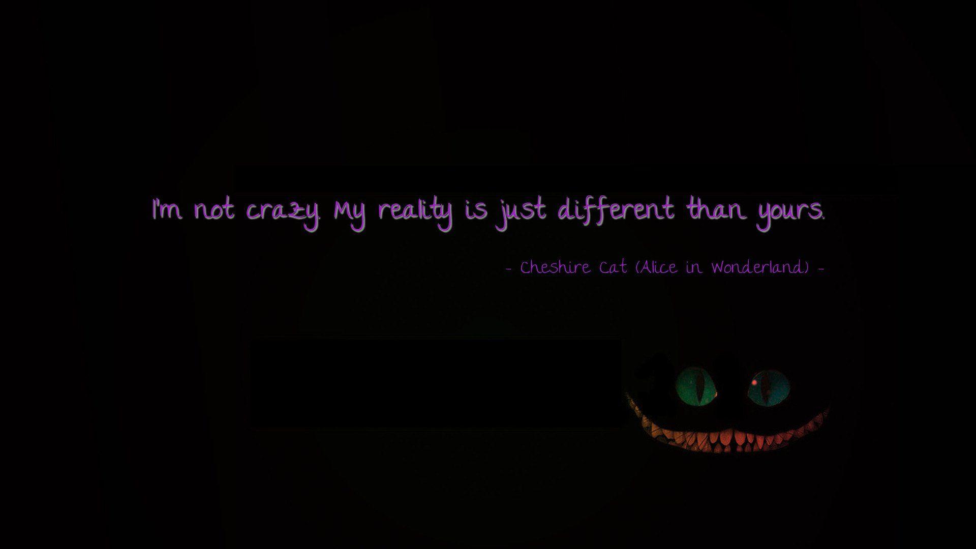 Quote From Alice In Wonderland HD Wallpaper. Background Image
