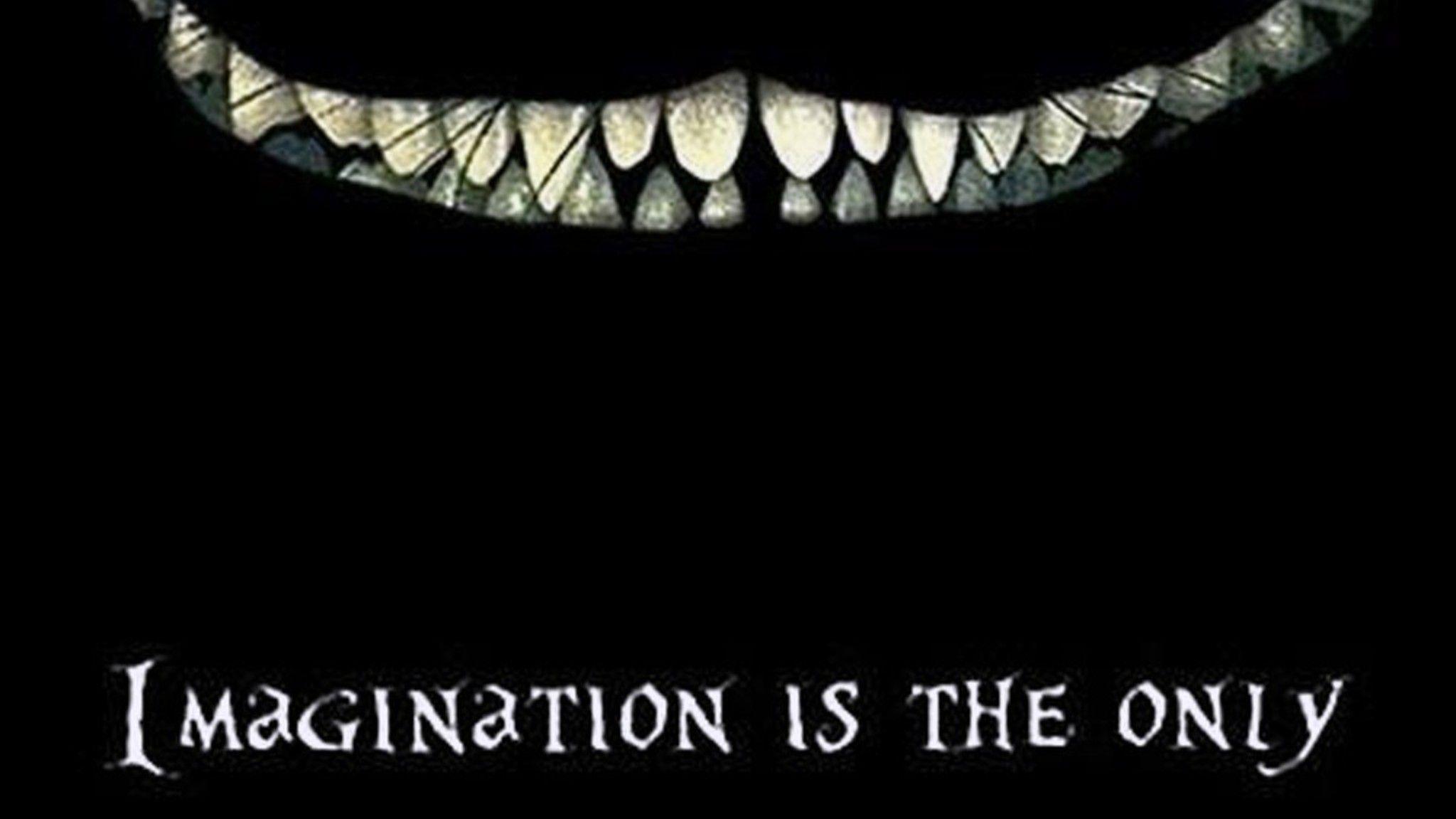 Alice in wonderland quotes imagine cheshire cat wallpaper