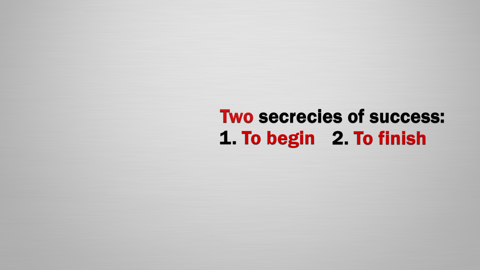 Black Motivation Red Success Typography White Background