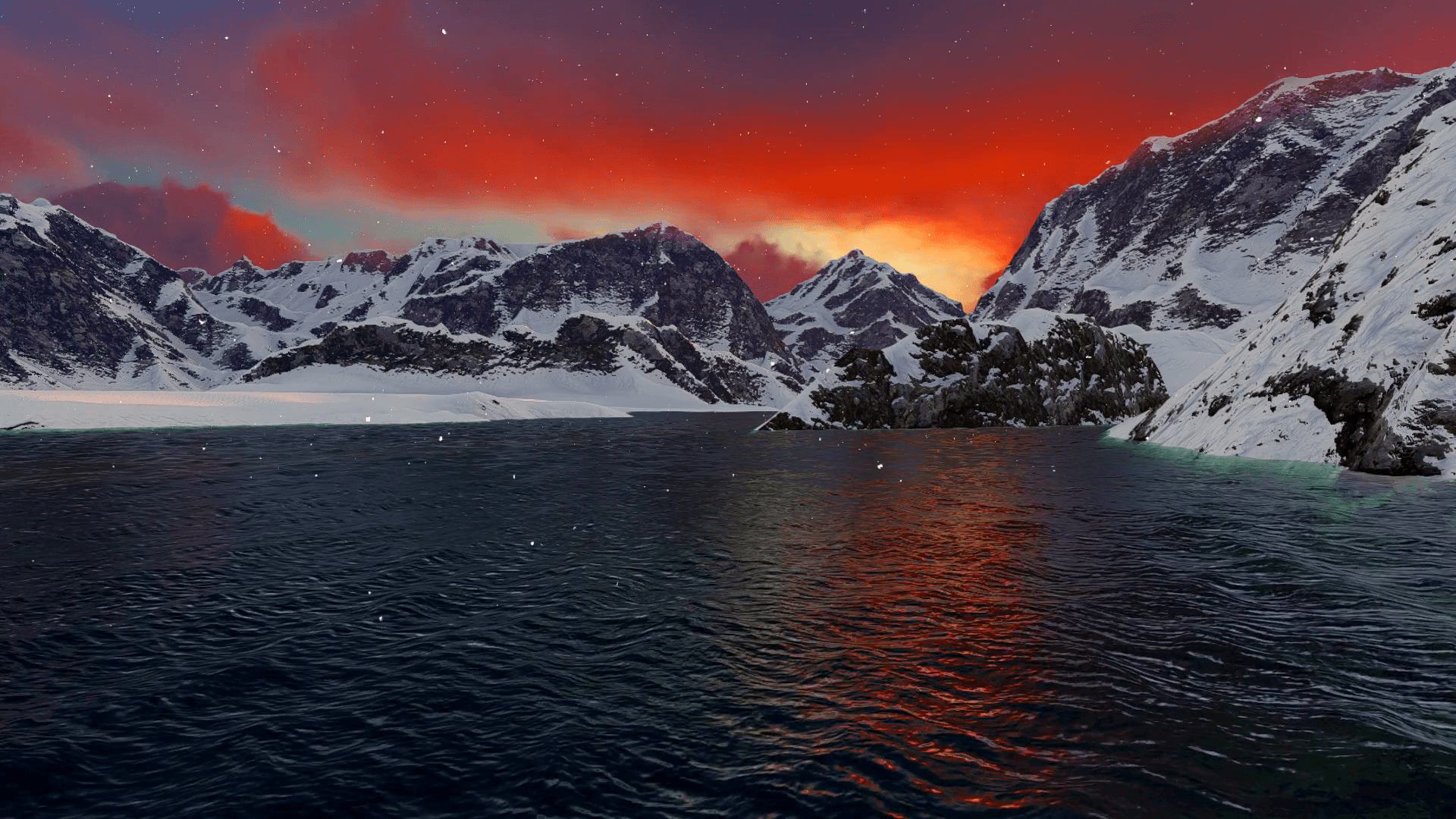 Beautiful Mountain Sunset Winter Mountain Landscape Inspiration