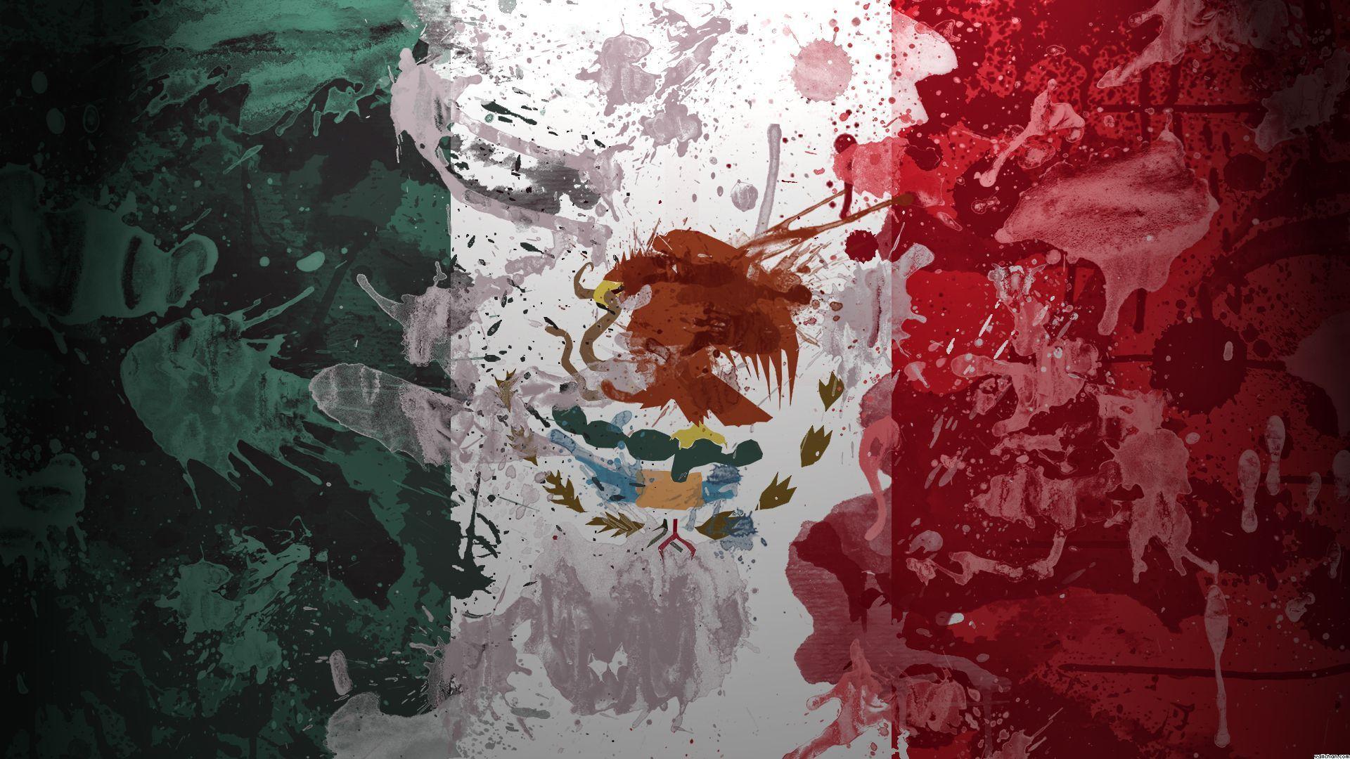 Mexico Flag Wallpaper Abstract