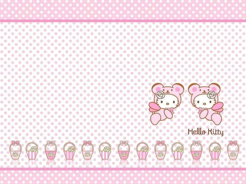 Download Hello Kitty Bow Cute Dress Pink Wallpaper 1024x768 Desktop