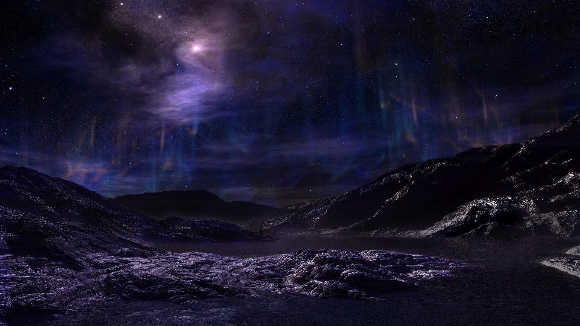 Free 1920x1080 Digital Superb Starry Sky Wallpaper Full HD 1080p