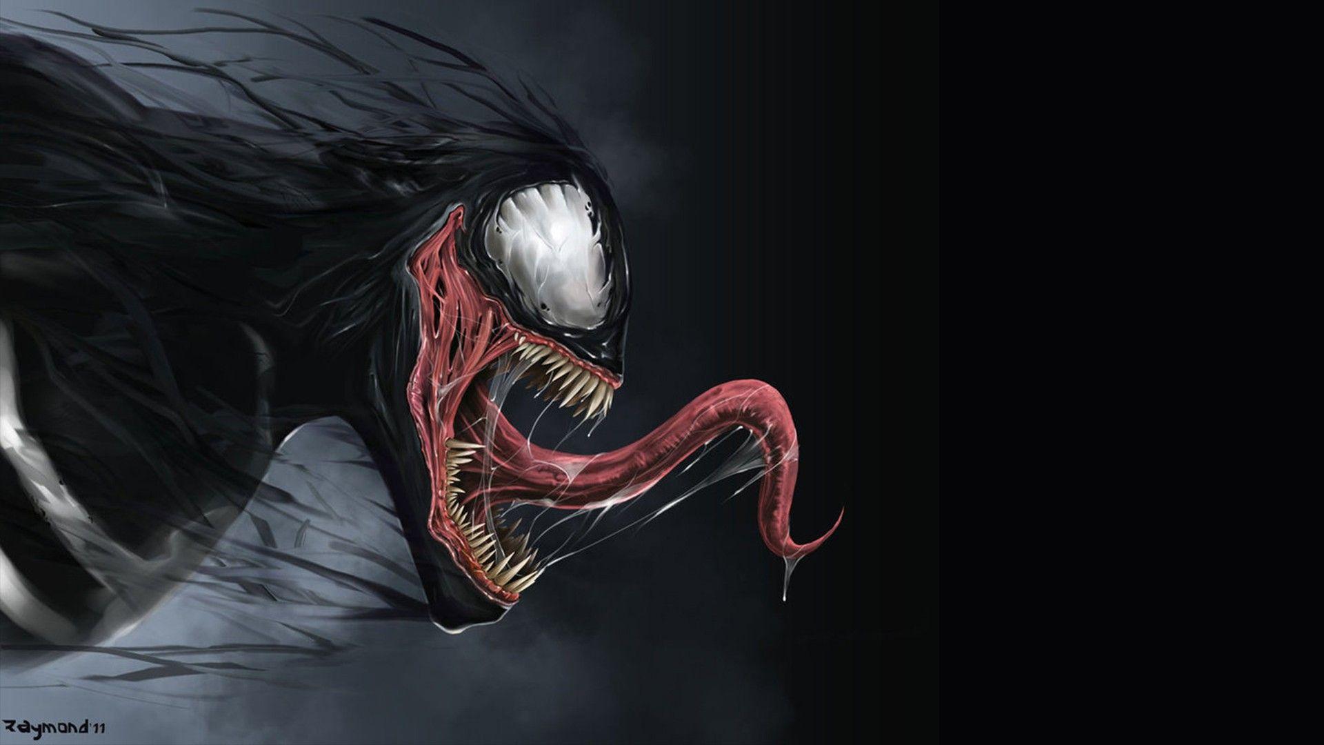 Venom, Marvel Comics, symbiote costume, fan art, Eddie Brock