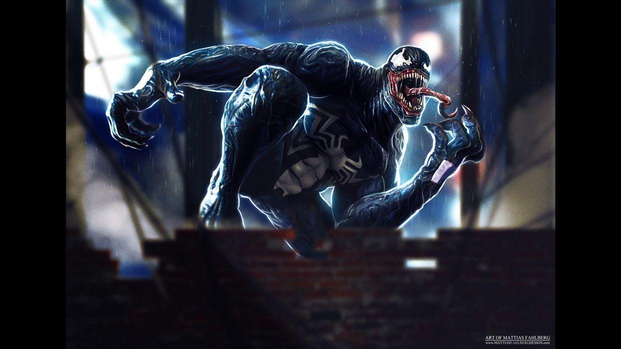 Venom Marvel Comics symbiote costume fan art Eddie Brock Symbiote