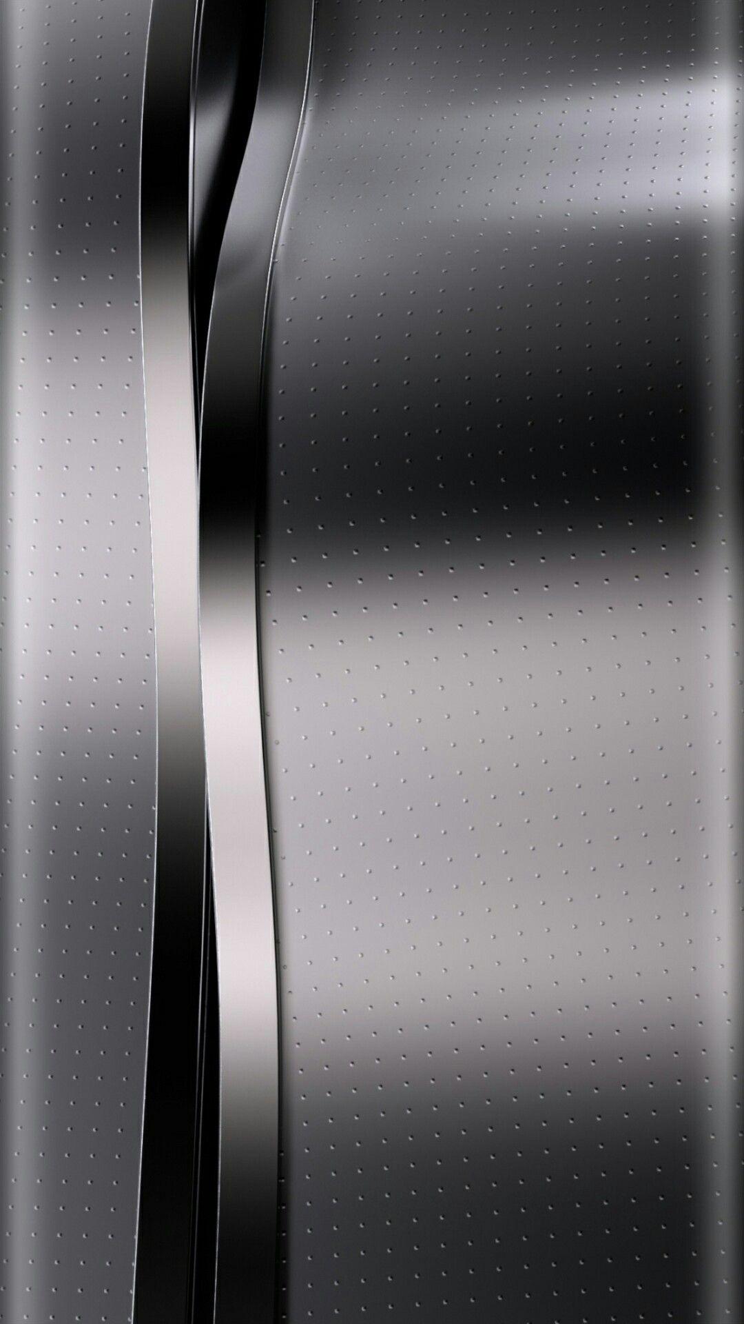 Silver and Black Chrome Wallpaper. *Abstract and Geometric