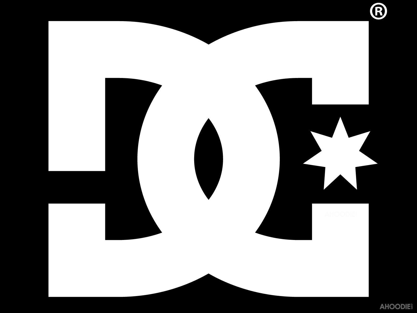 DC Shoes White Logo in Black Wallpaper with 1600×1200 High