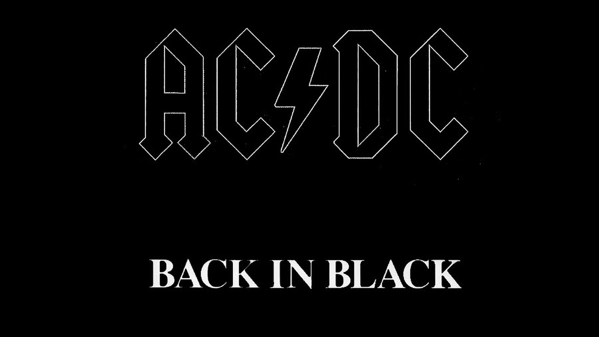 AC DC Back In Black HD Wallpaper